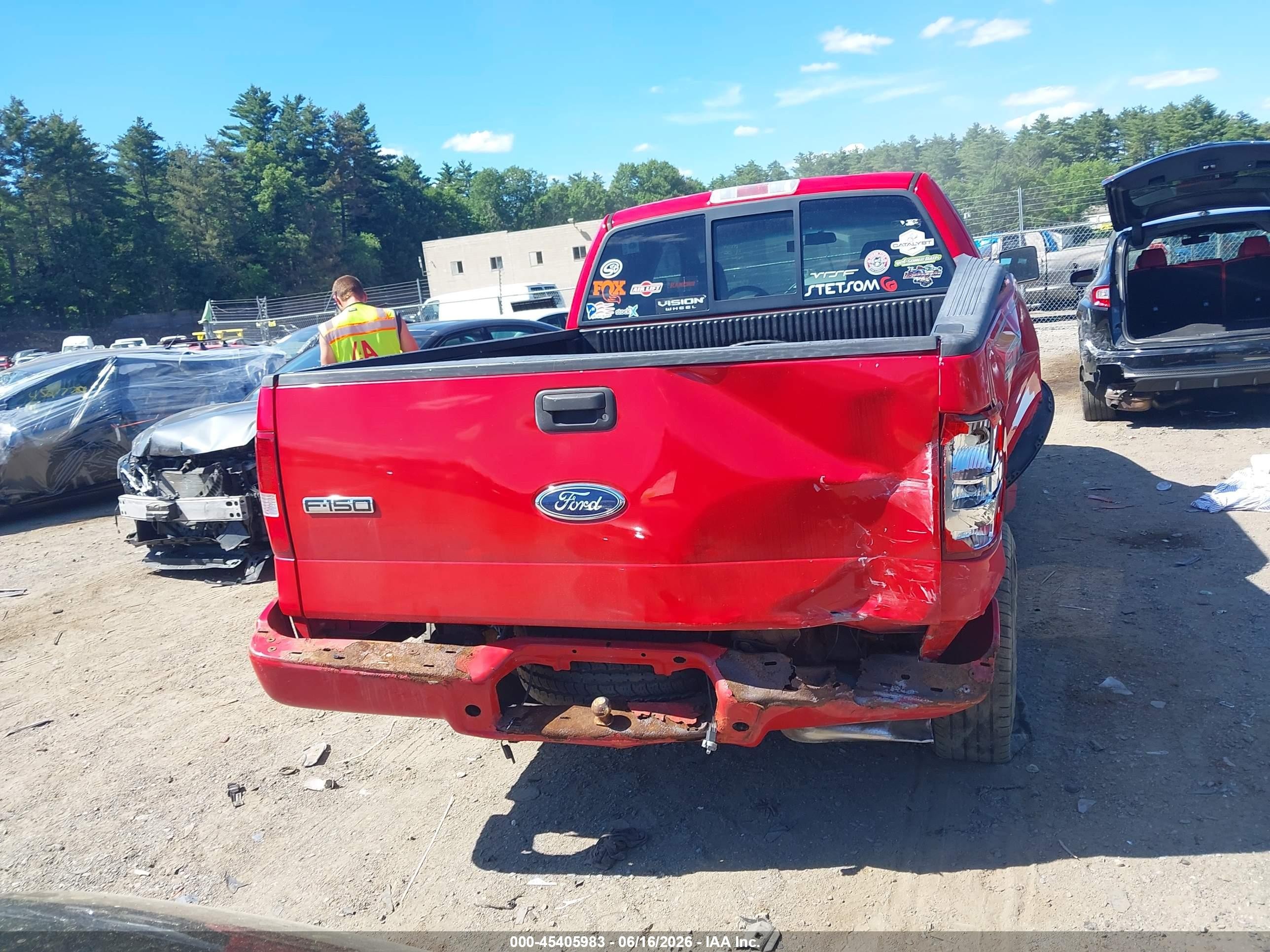 2005 Ford F-150 Stx/xl/xlt Красный vin: 1FTRX14W65NB77248