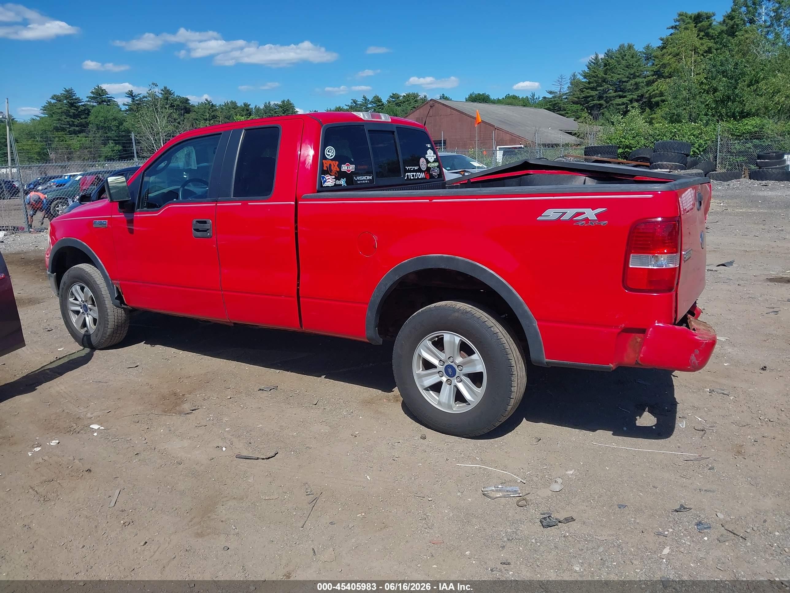 2005 Ford F-150 Stx/xl/xlt Красный vin: 1FTRX14W65NB77248
