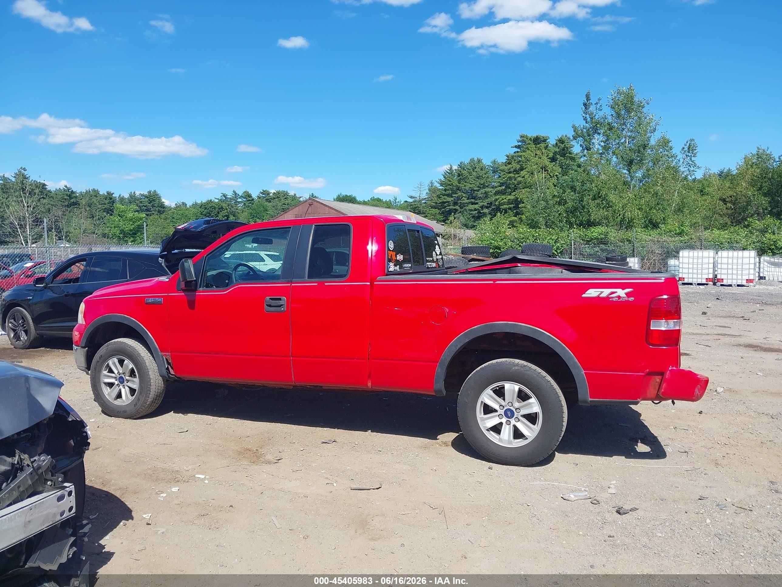 2005 Ford F-150 Stx/xl/xlt Красный vin: 1FTRX14W65NB77248