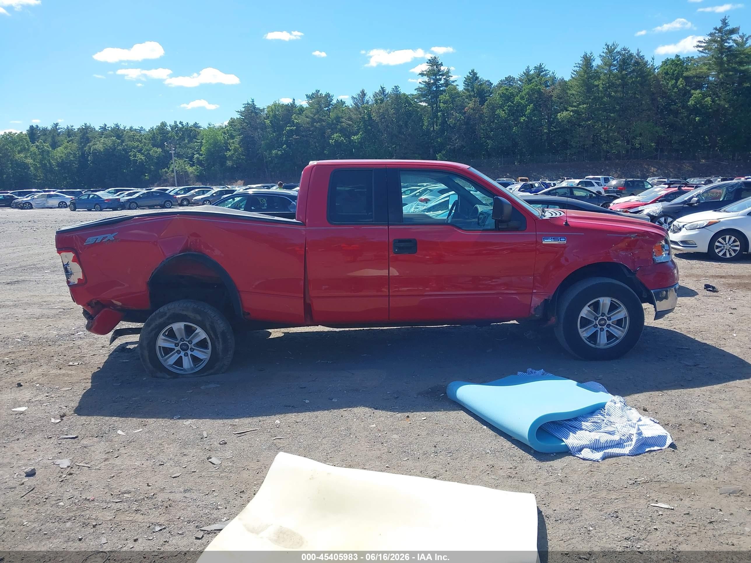 2005 Ford F-150 Stx/xl/xlt Красный vin: 1FTRX14W65NB77248