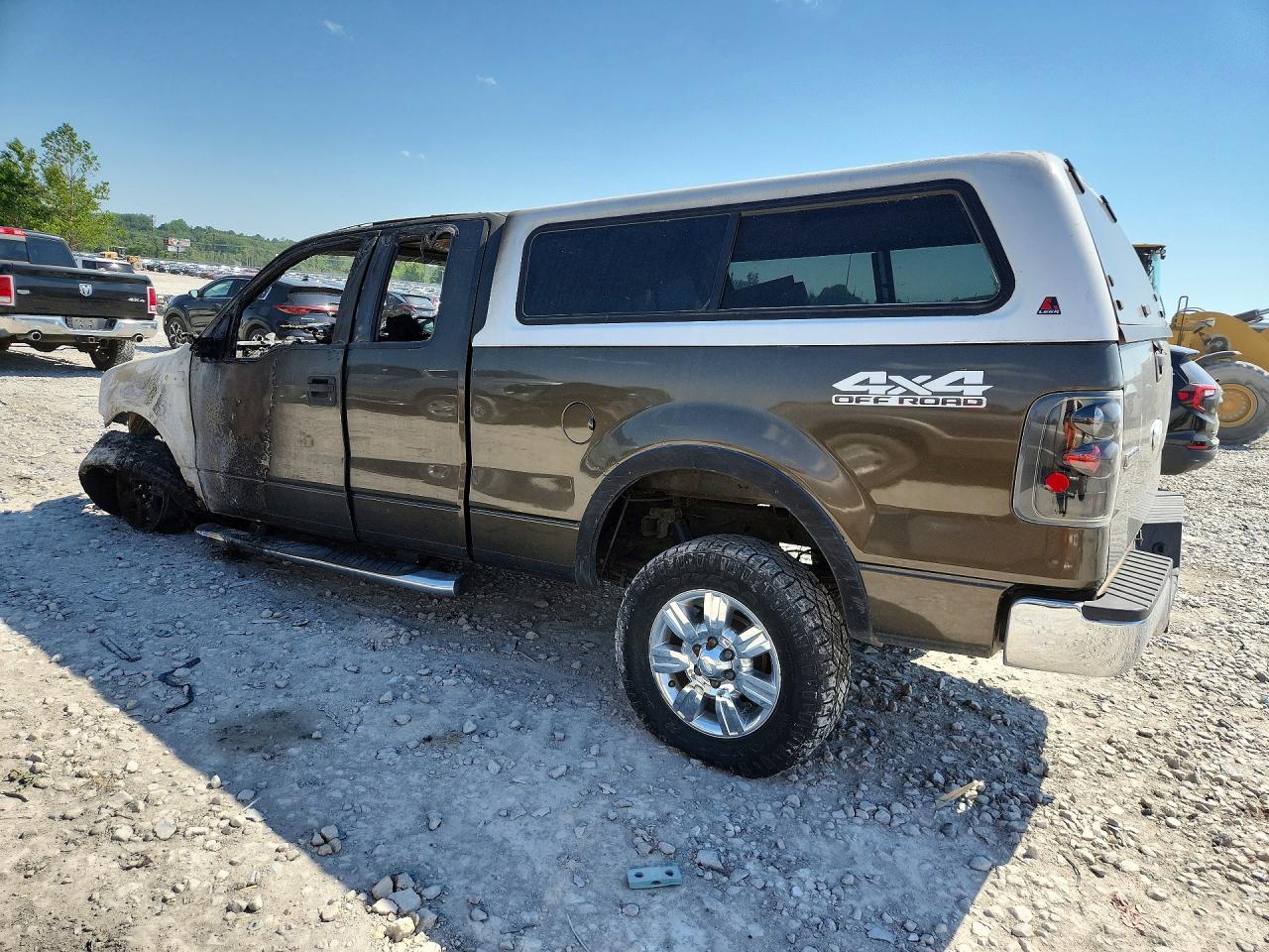 2008 Ford F150 Gray vin: 1FTRX14W68FC34871