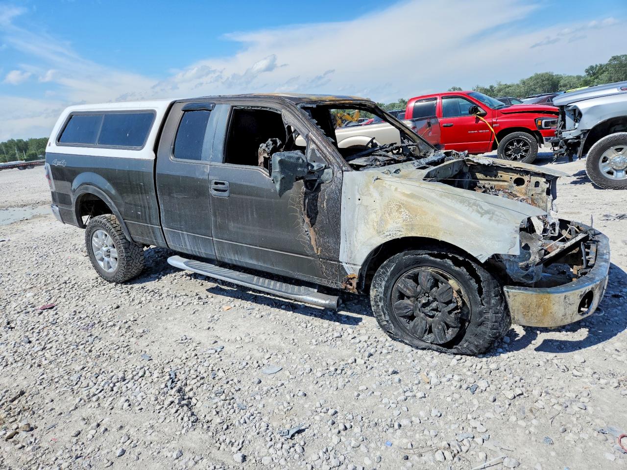 2008 Ford F150 Gray vin: 1FTRX14W68FC34871