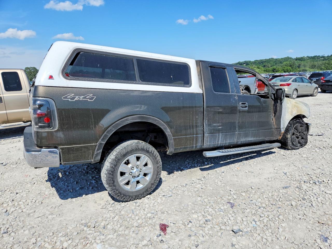 2008 Ford F150 Gray vin: 1FTRX14W68FC34871