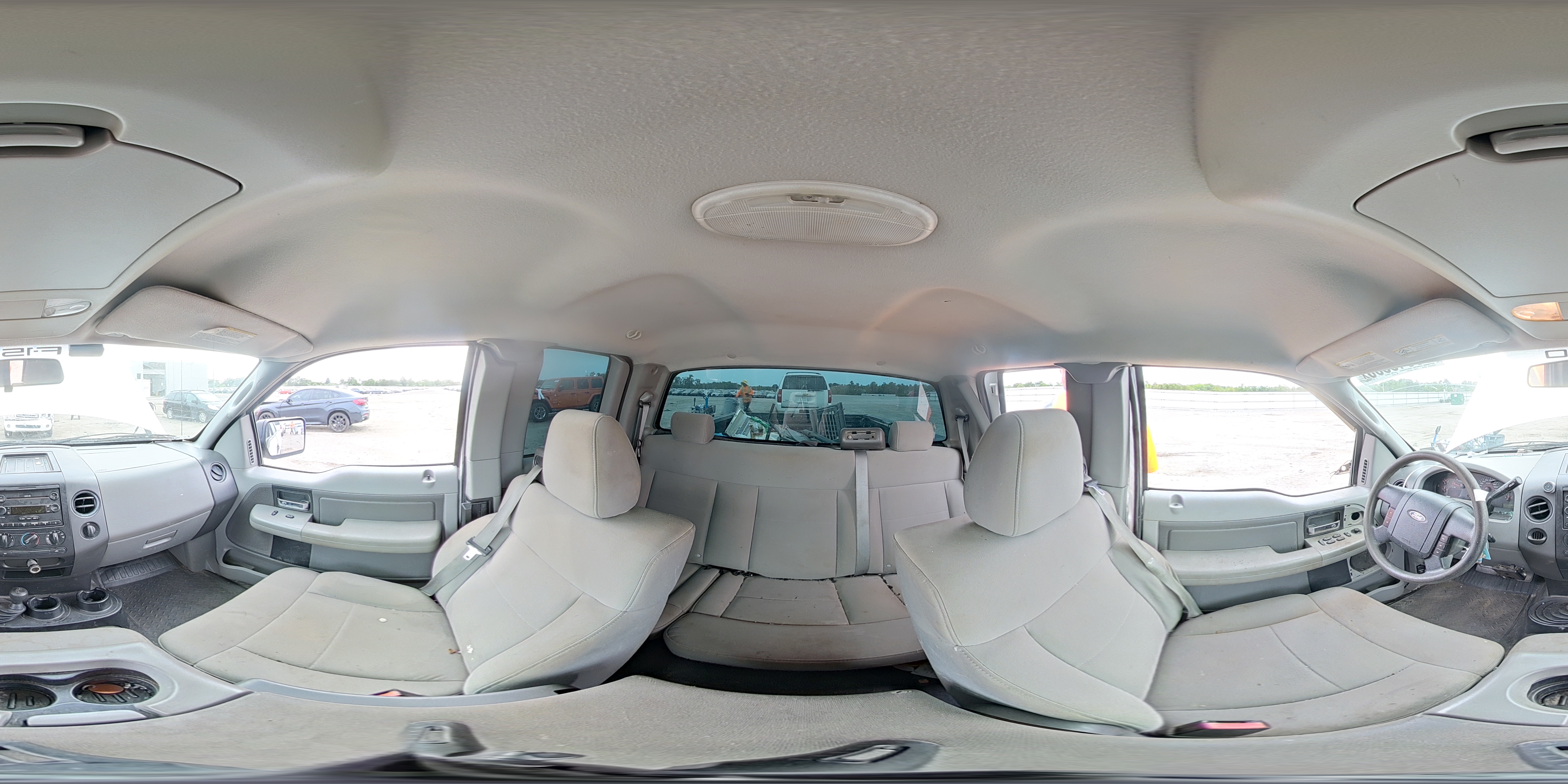 2008 Ford F150 White vin: 1FTRX14W68KD28255