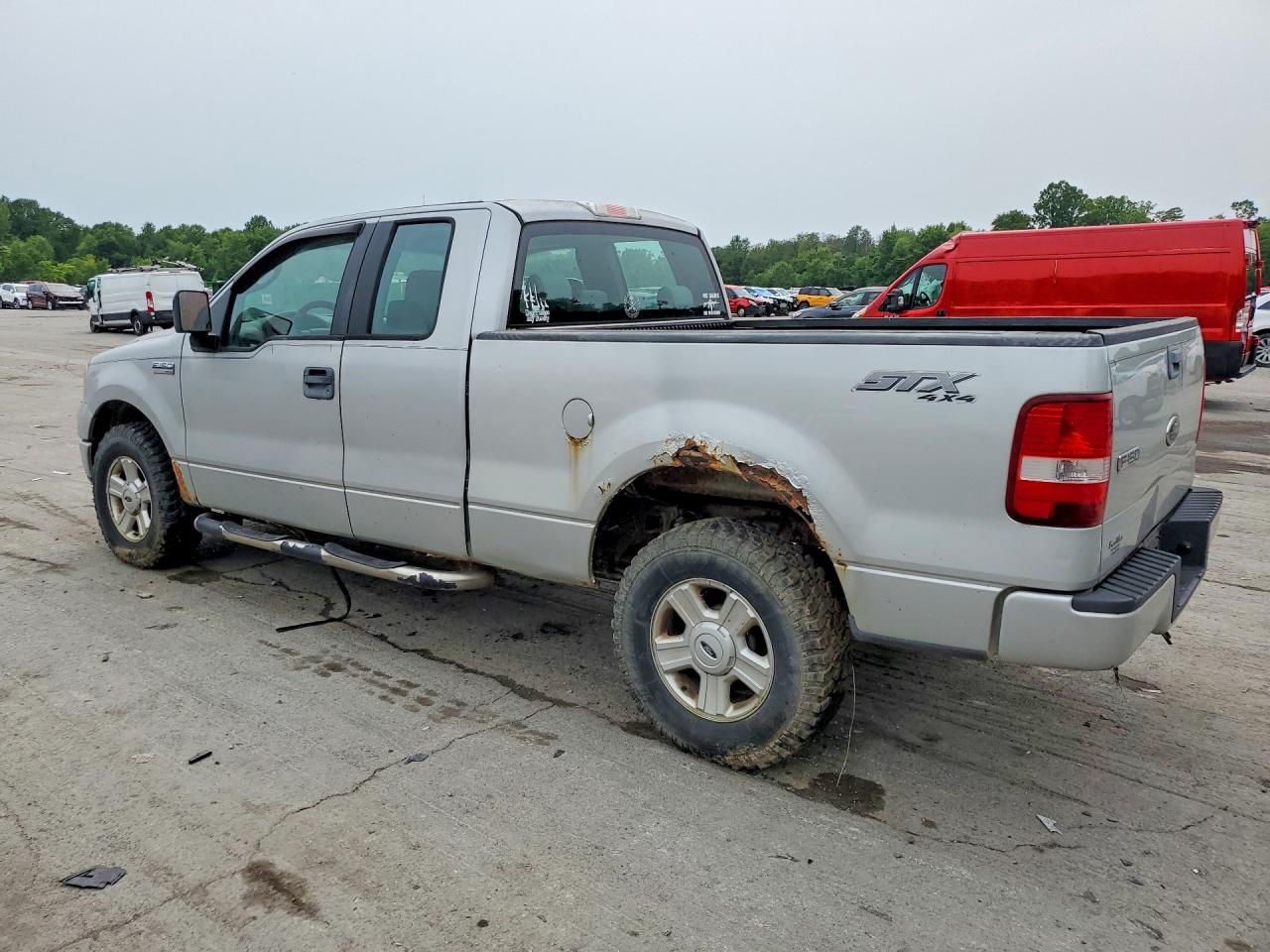 2005 Ford F150 Silver vin: 1FTRX14W75KC36860