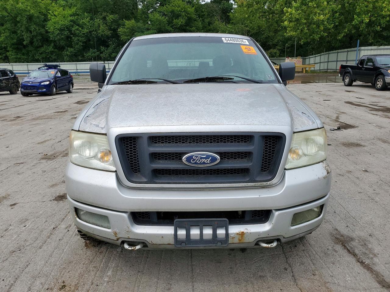 2005 Ford F150 Silver vin: 1FTRX14W75KC36860