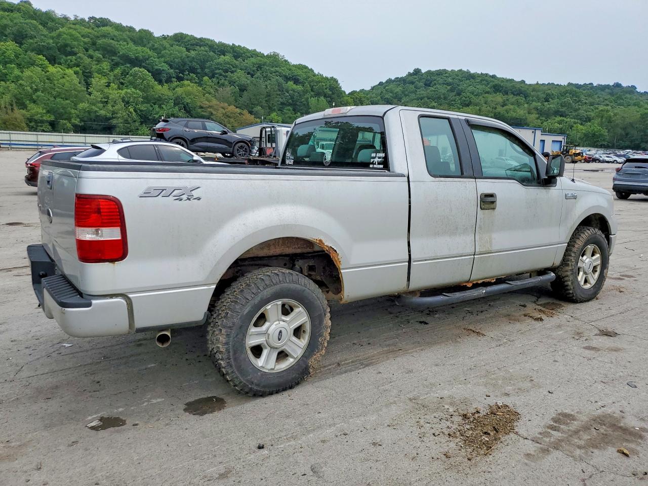 2005 Ford F150 Silver vin: 1FTRX14W75KC36860