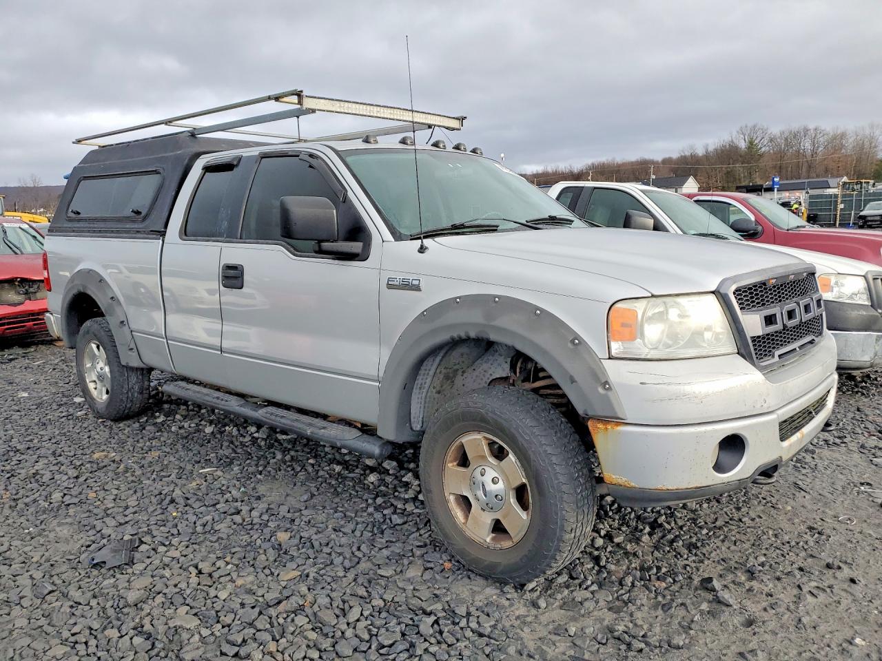 2006 Ford F150 Silver vin: 1FTRX14W76NA37114