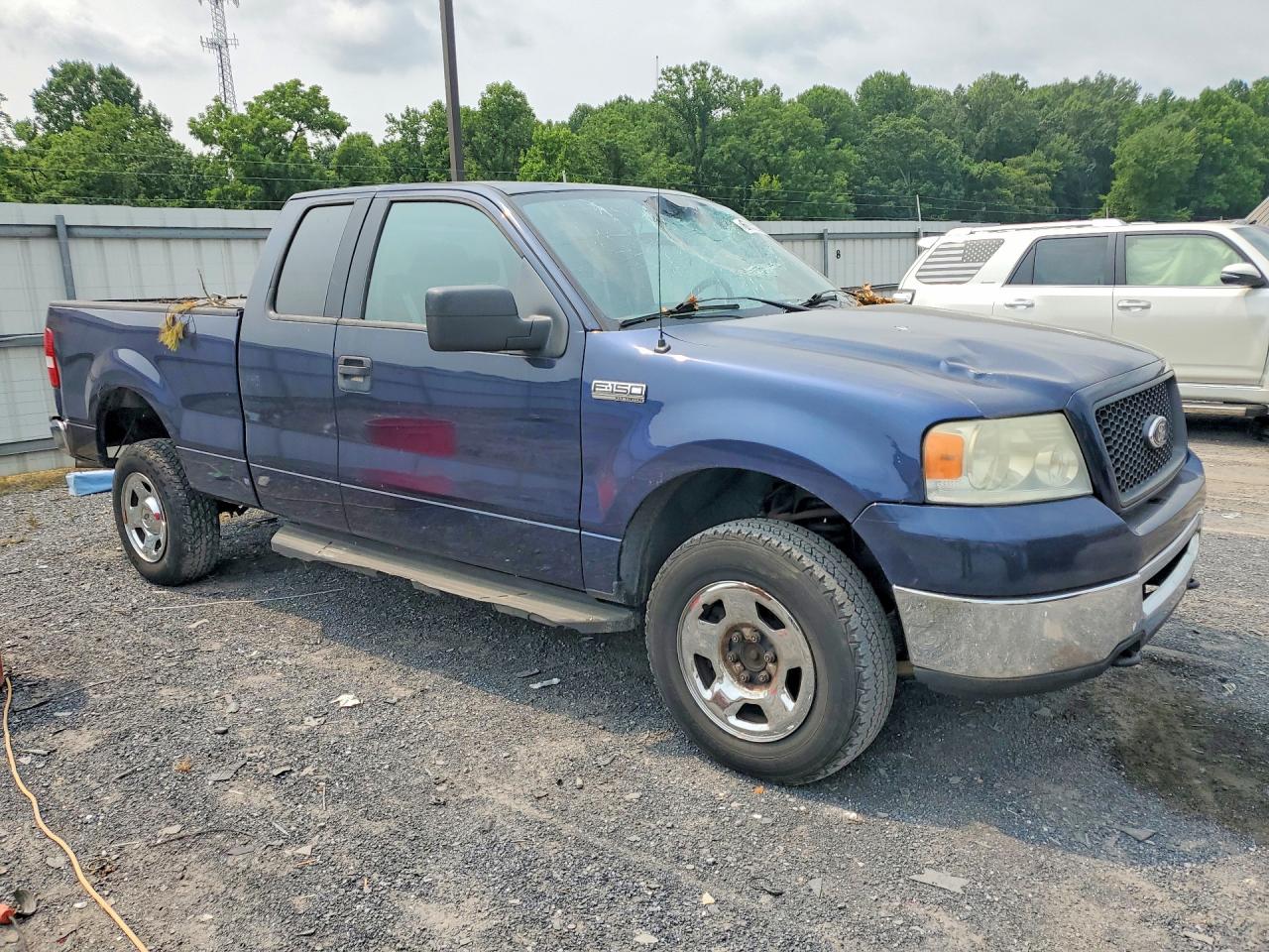2006 Ford F150 Blue vin: 1FTRX14W76NB74408