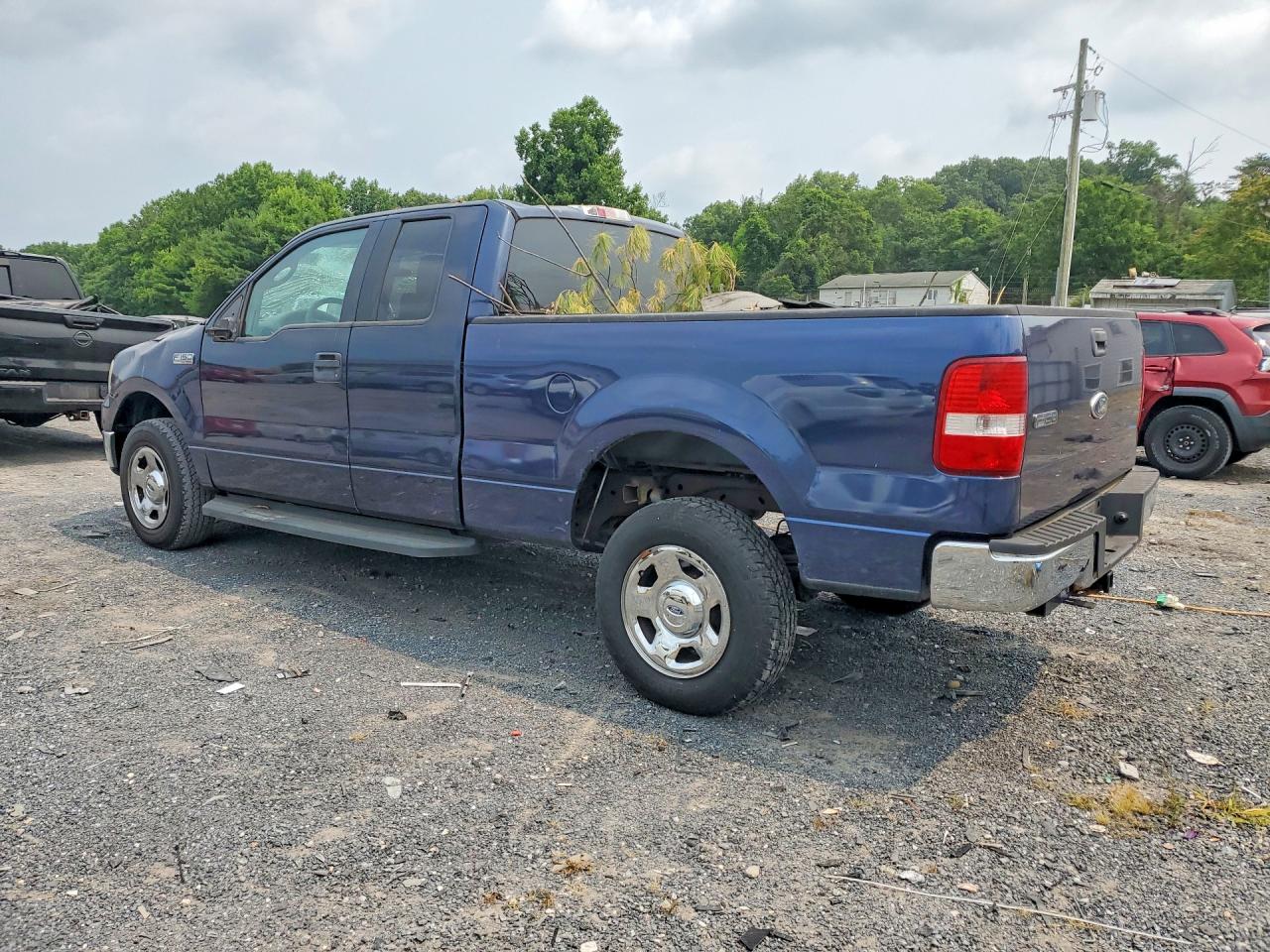 2006 Ford F150 Blue vin: 1FTRX14W76NB74408