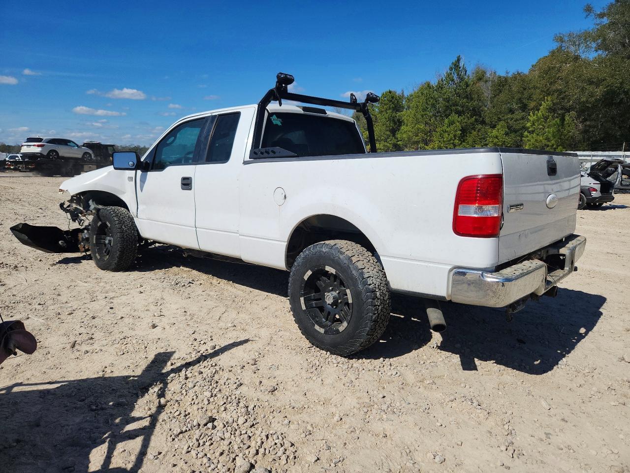 2007 Ford F150 White vin: 1FTRX14W77KC18099