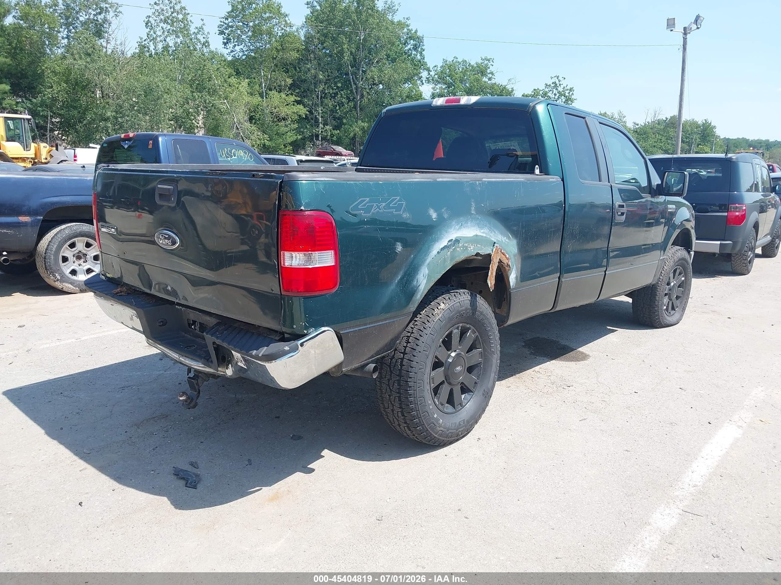 2007 Ford F-150 Fx4/stx/xl/xlt Green vin: 1FTRX14W77NA00212