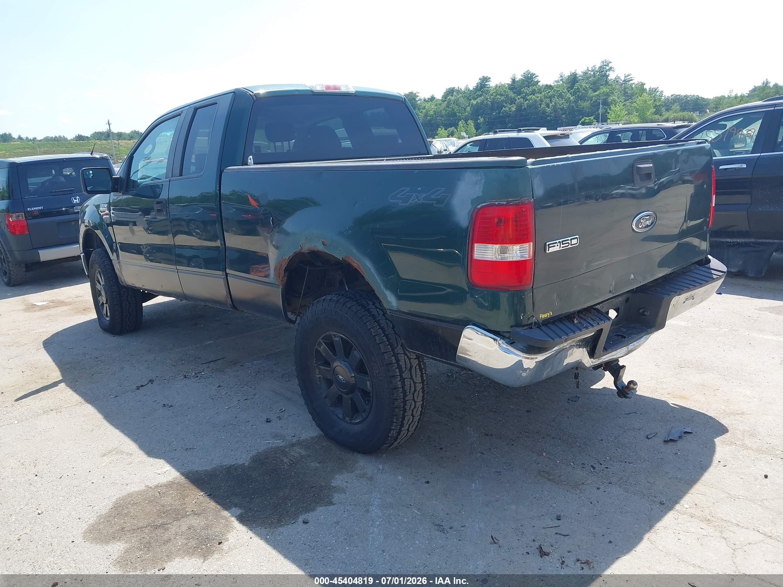2007 Ford F-150 Fx4/stx/xl/xlt Green vin: 1FTRX14W77NA00212