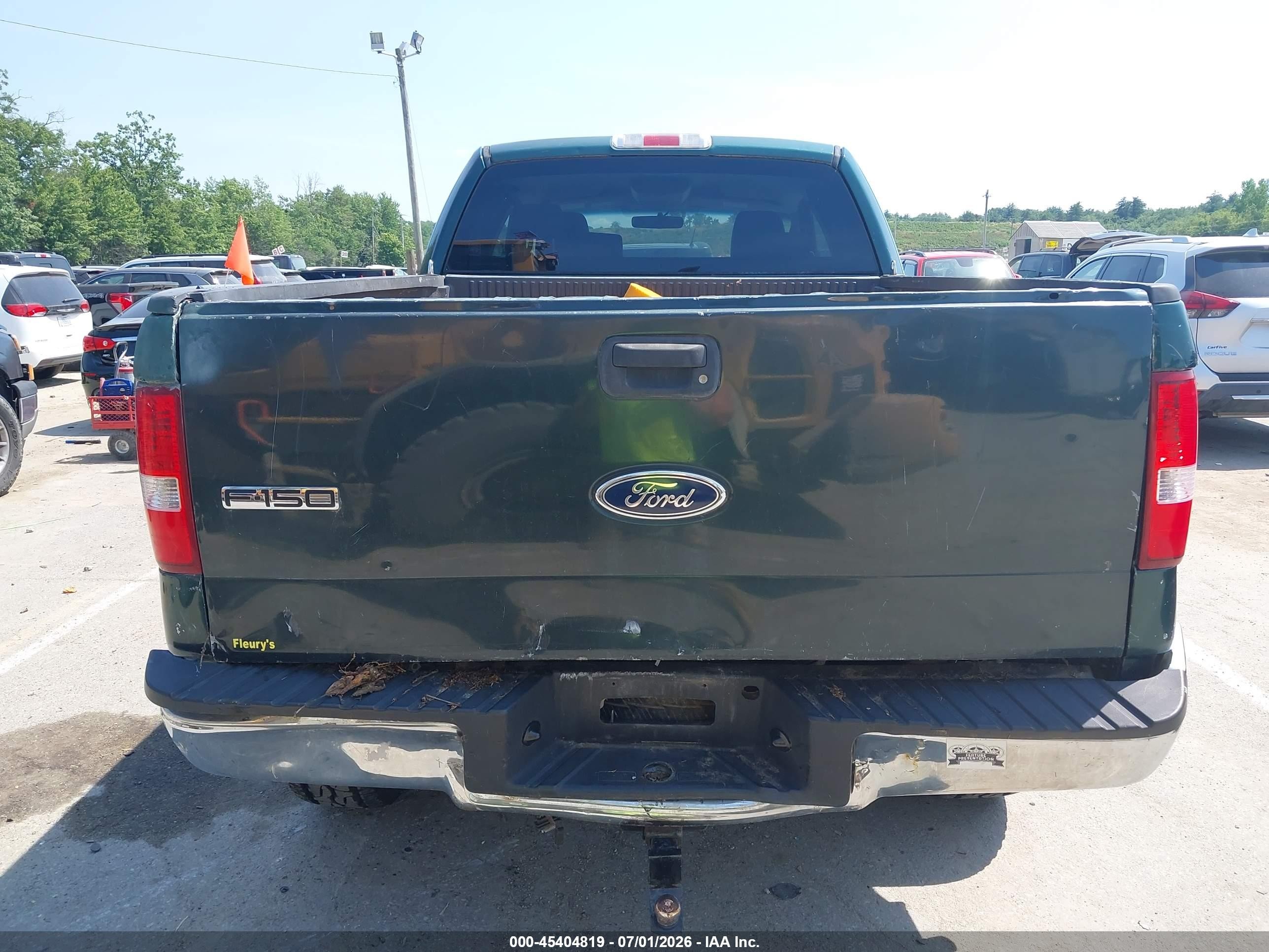 2007 Ford F-150 Fx4/stx/xl/xlt Green vin: 1FTRX14W77NA00212