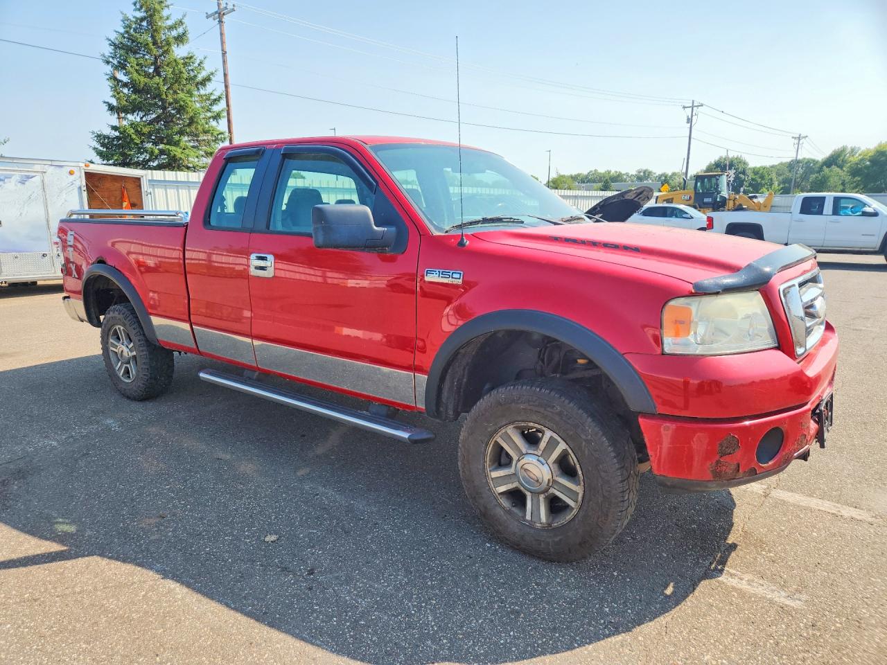 2008 Ford F150 Red vin: 1FTRX14W78FC12457