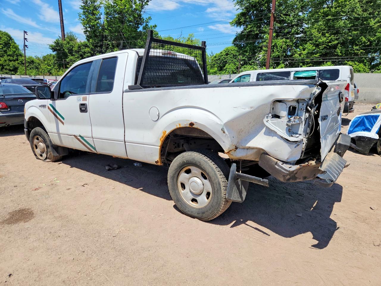 2009 Ford F150 Super Cab White vin: 1FTRX14W79FA02152