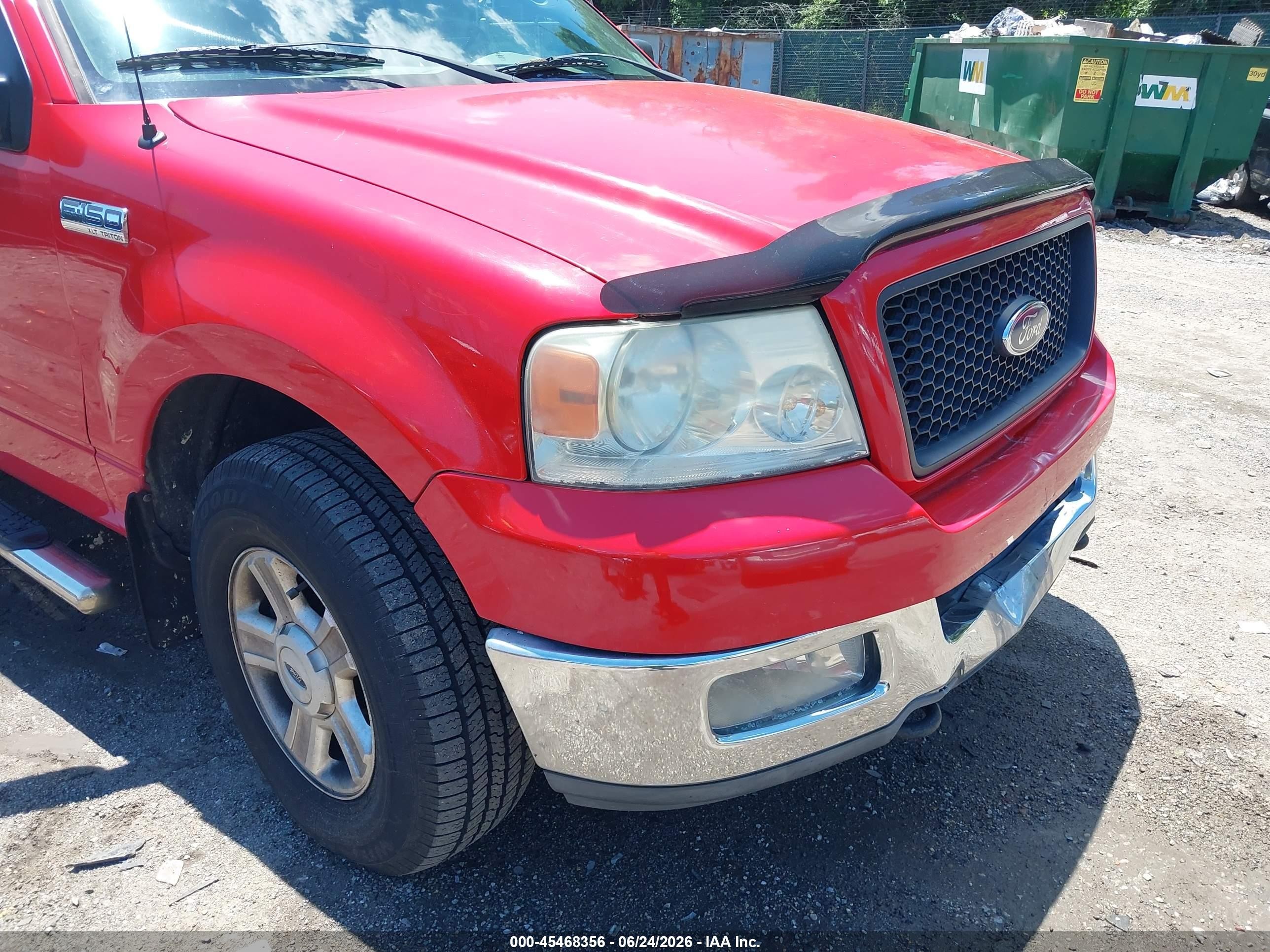 2004 Ford F-150 Stx/xl/xlt Красный vin: 1FTRX14W84NA77926