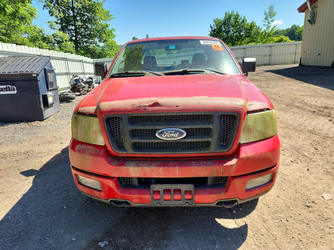 2004 Ford F150 Red vin: 1FTRX14W84NC60307