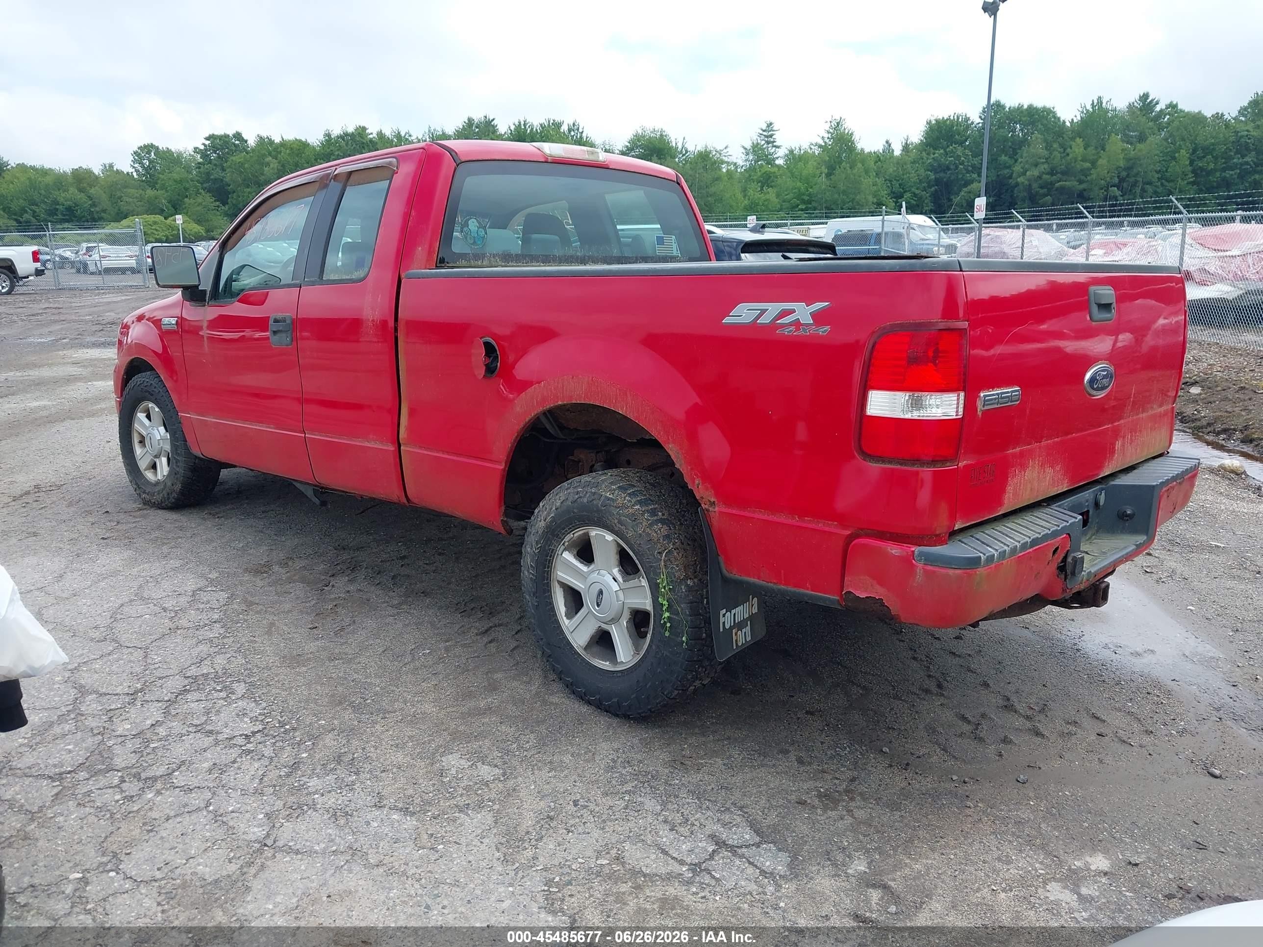 2005 Ford F-150 Stx/xl/xlt Red vin: 1FTRX14W85FA23912