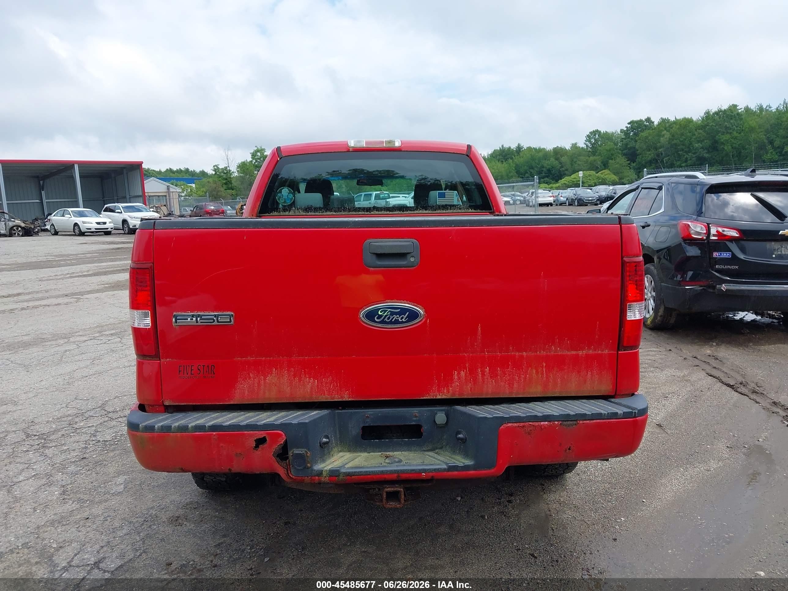 2005 Ford F-150 Stx/xl/xlt Red vin: 1FTRX14W85FA23912
