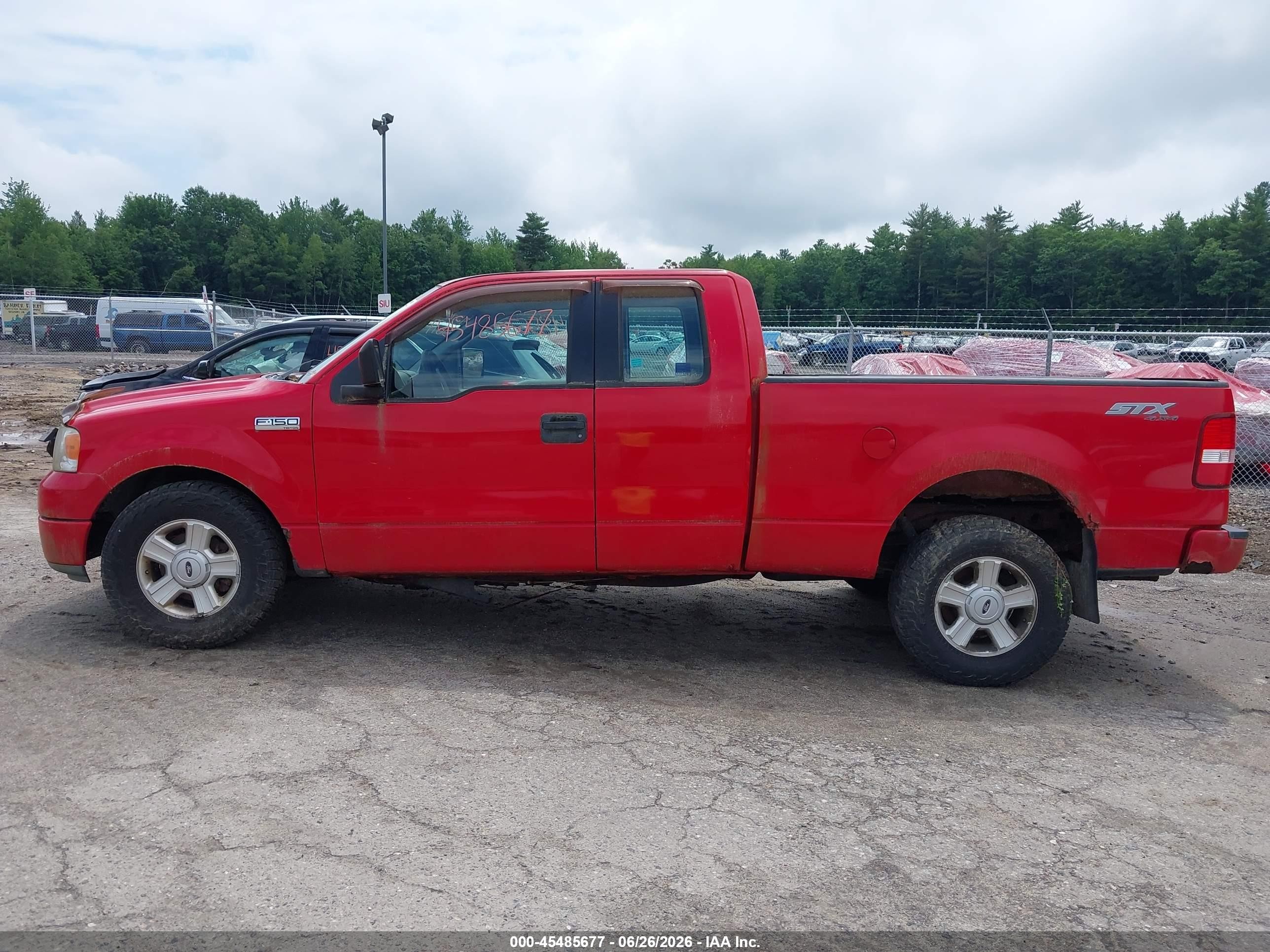 2005 Ford F-150 Stx/xl/xlt Red vin: 1FTRX14W85FA23912