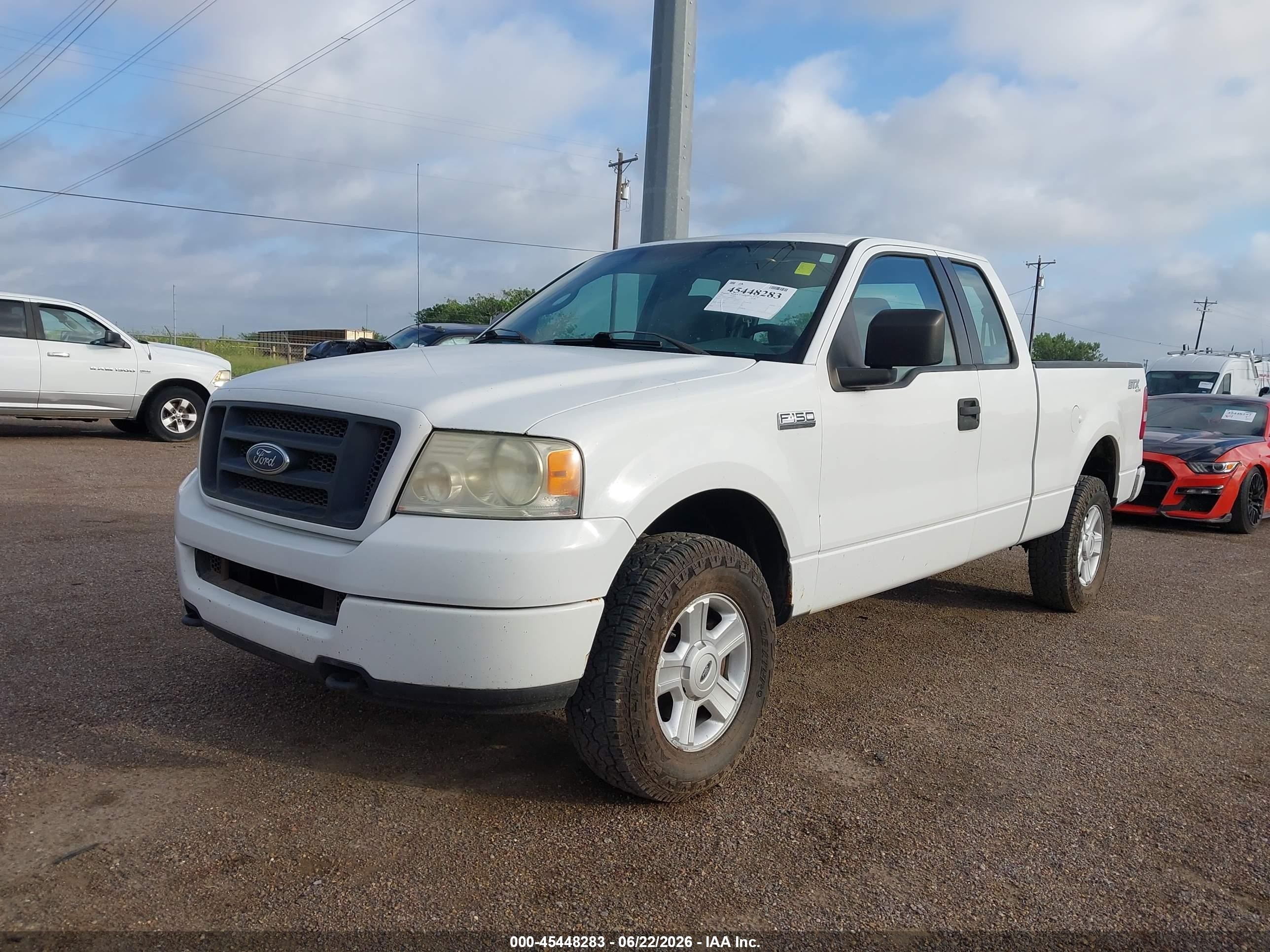 2005 Ford F-150 Stx/xl/xlt White vin: 1FTRX14W85FB19796