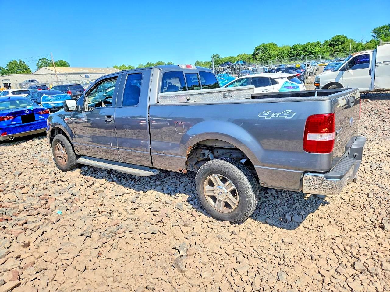 2005 Ford F150 Gray vin: 1FTRX14W85NA75272
