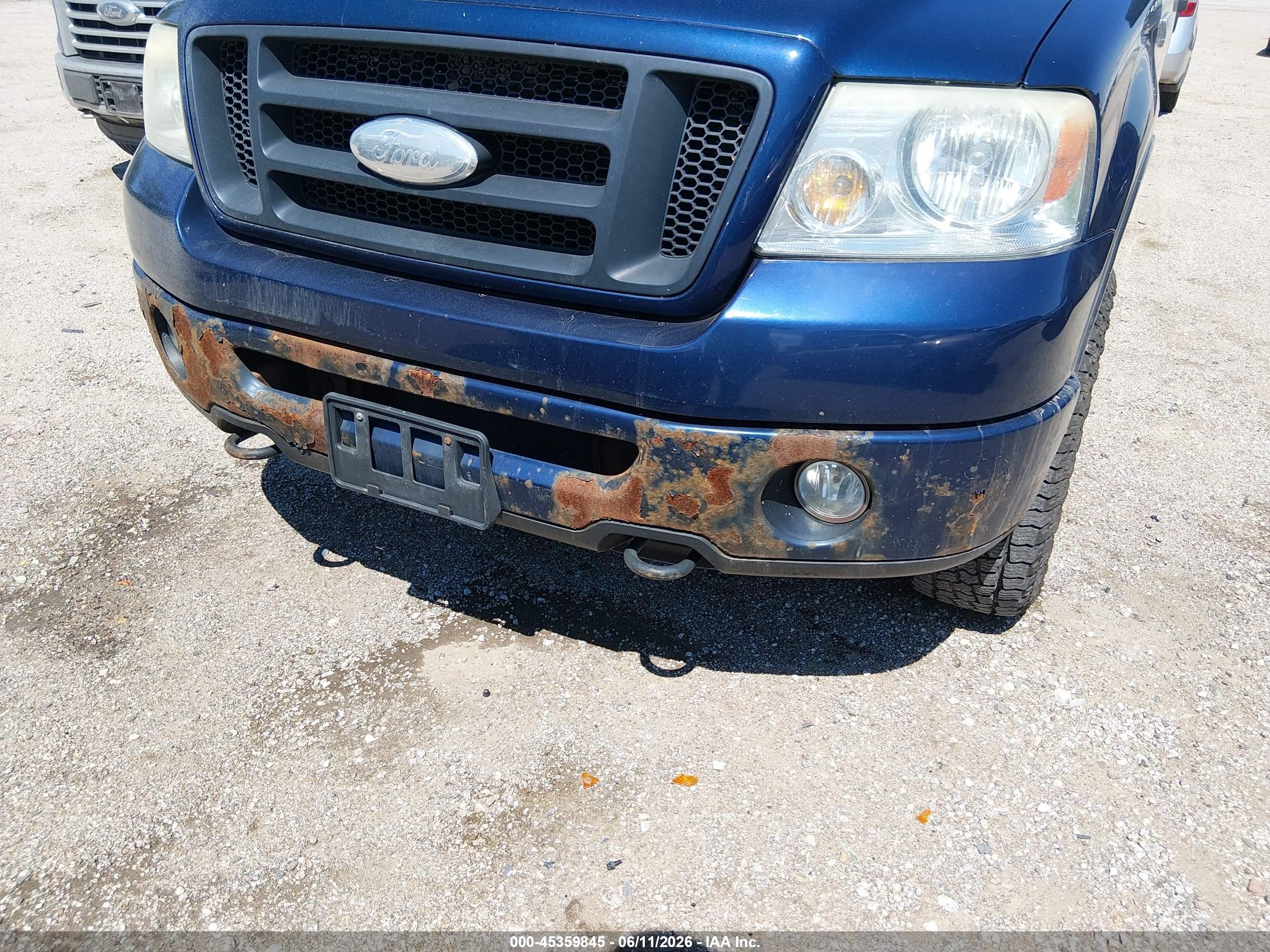2008 Ford F-150 60th Anniversary/stx/xl/xlt Blue vin: 1FTRX14W88FB45285