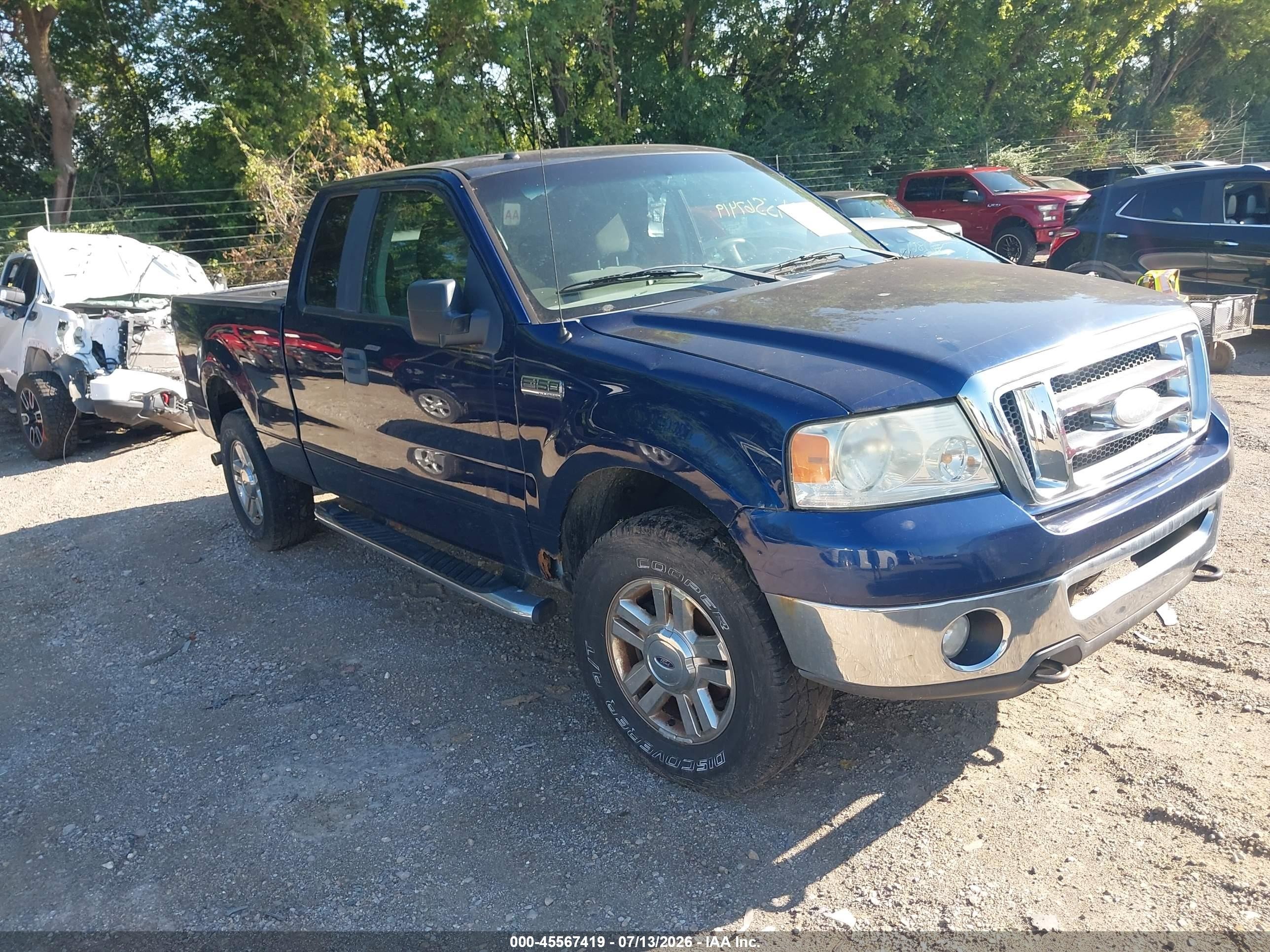 2008 Ford F-150 60th Anniversary/stx/xl/xlt Blue vin: 1FTRX14W88FB84863
