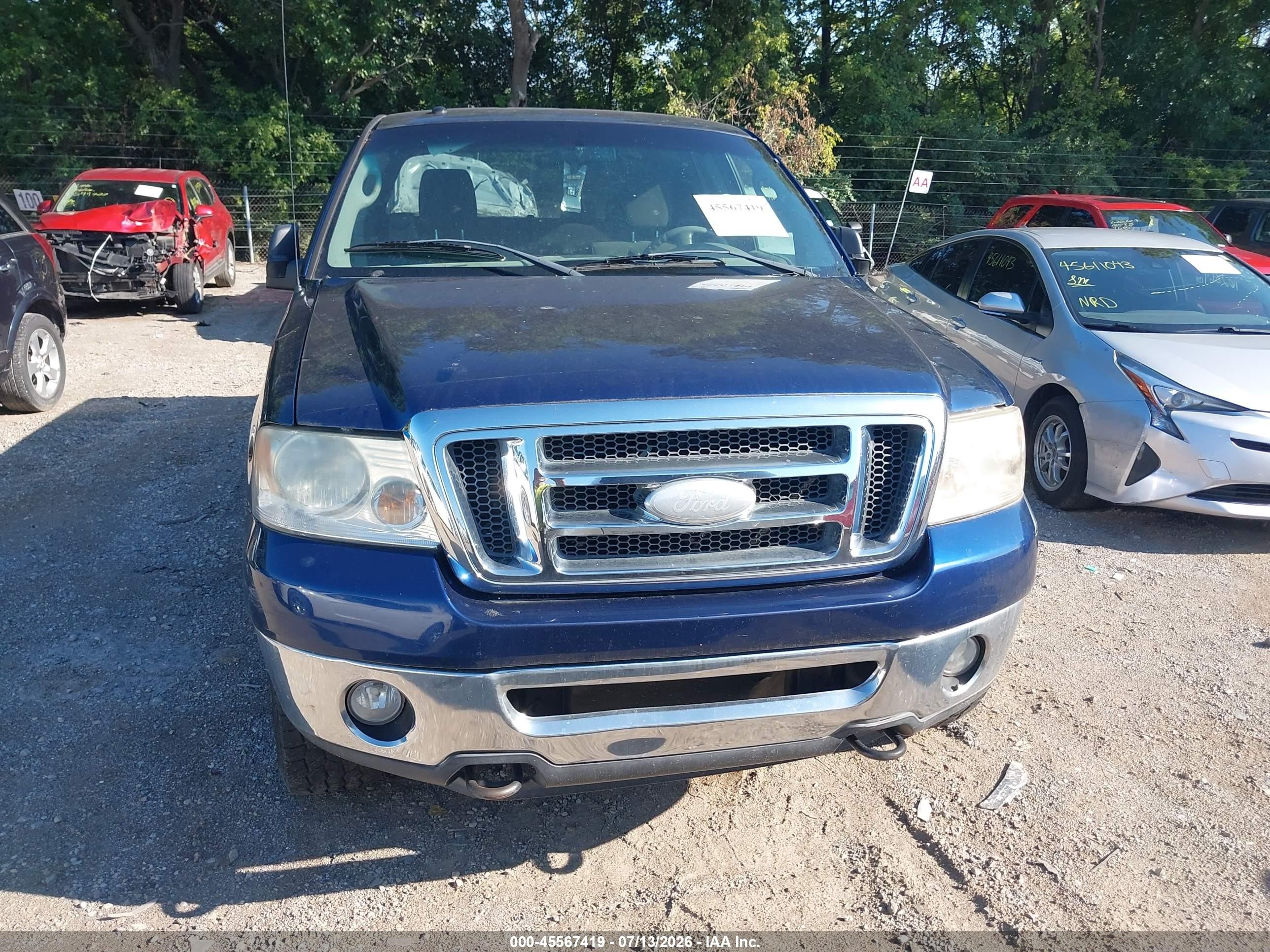 2008 Ford F-150 60th Anniversary/stx/xl/xlt Blue vin: 1FTRX14W88FB84863