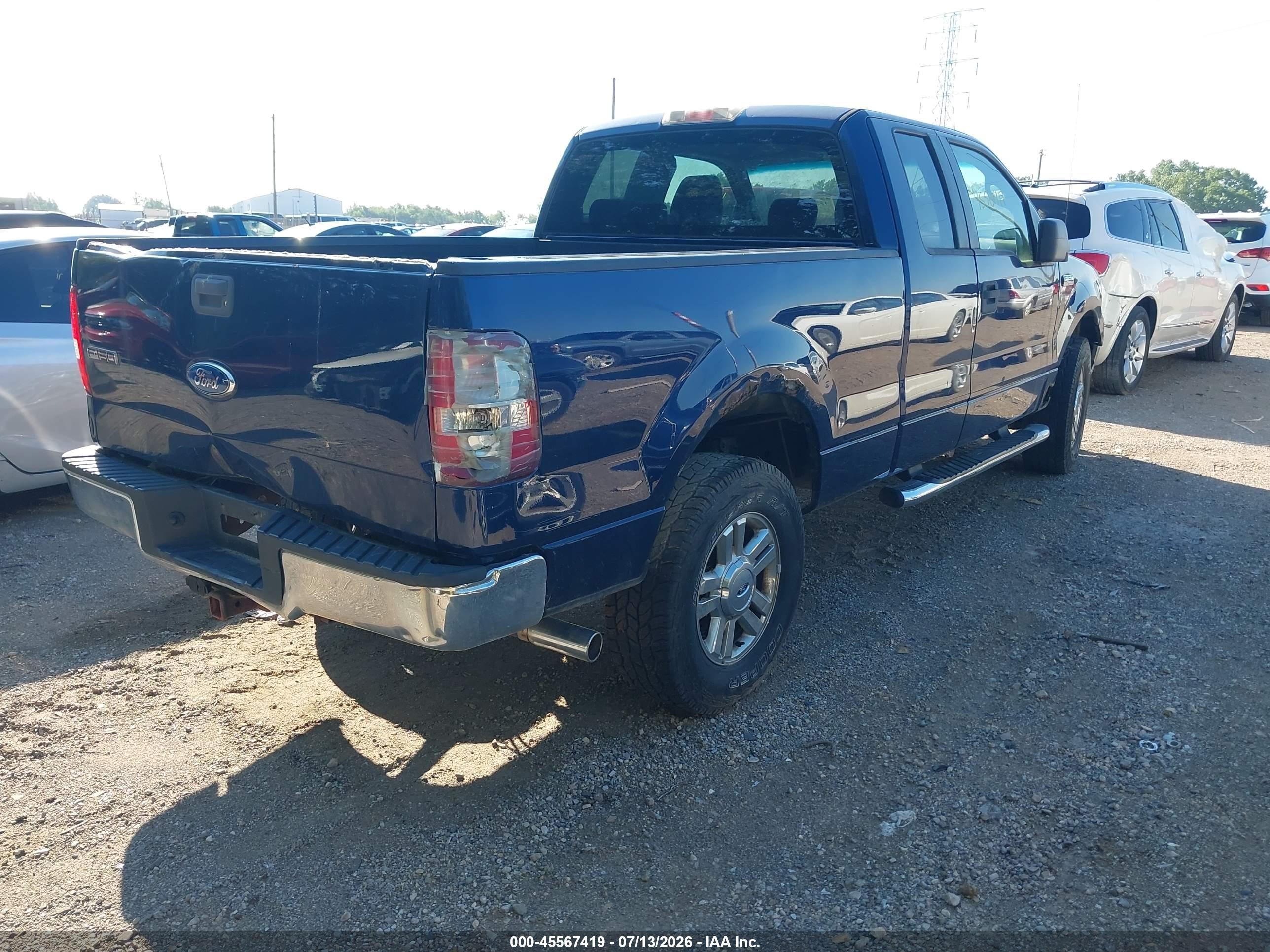 2008 Ford F-150 60th Anniversary/stx/xl/xlt Blue vin: 1FTRX14W88FB84863
