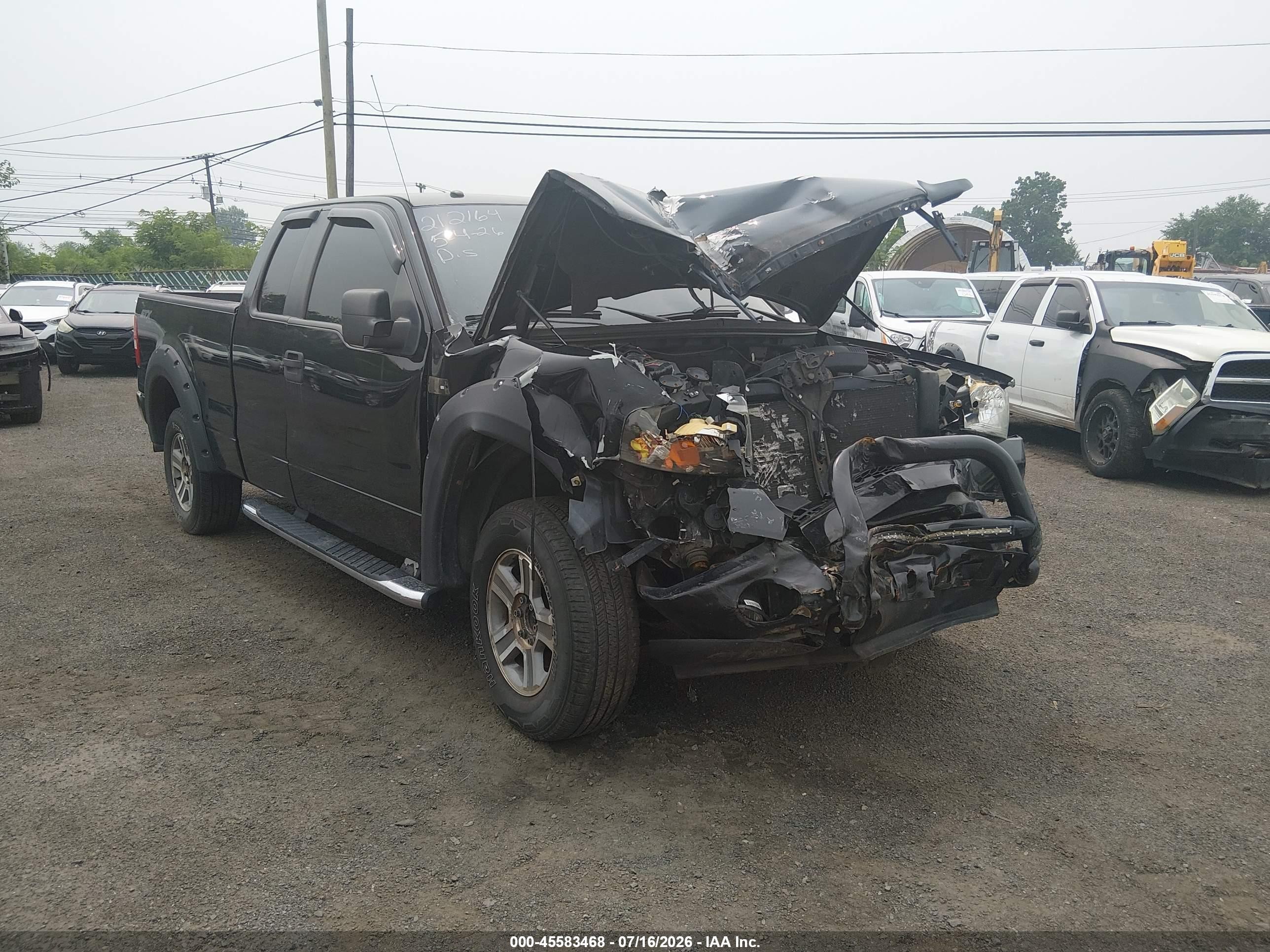 2008 Ford F-150 60th Anniversary/stx/xl/xlt Black vin: 1FTRX14W88FC36752