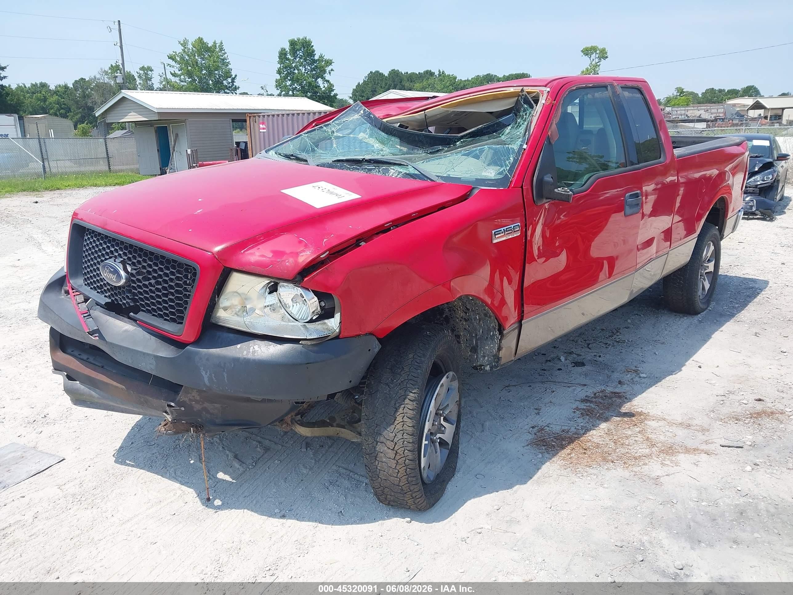 2004 Ford F-150 Stx/xl/xlt Red vin: 1FTRX14W94NA89860