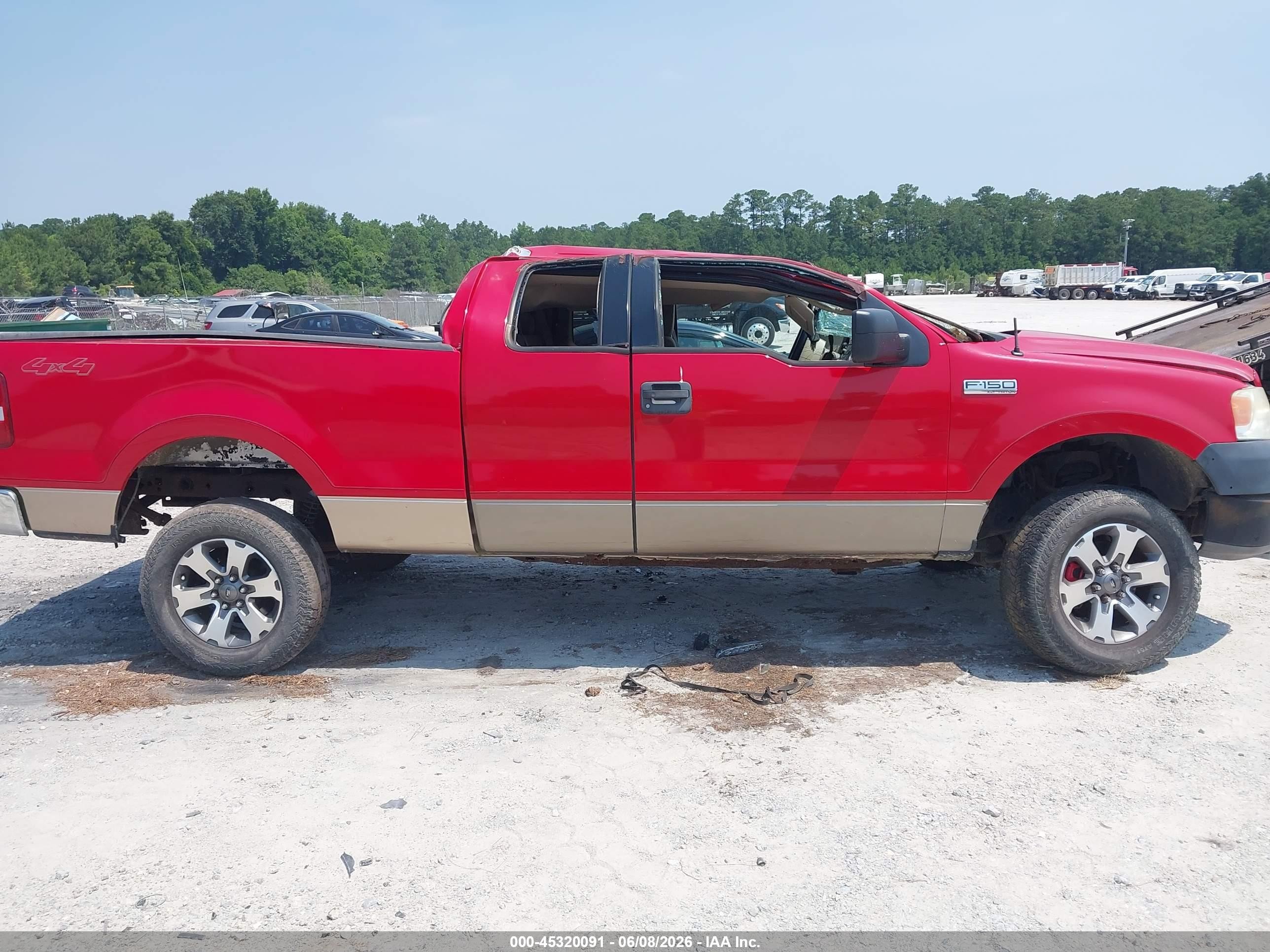 2004 Ford F-150 Stx/xl/xlt Red vin: 1FTRX14W94NA89860