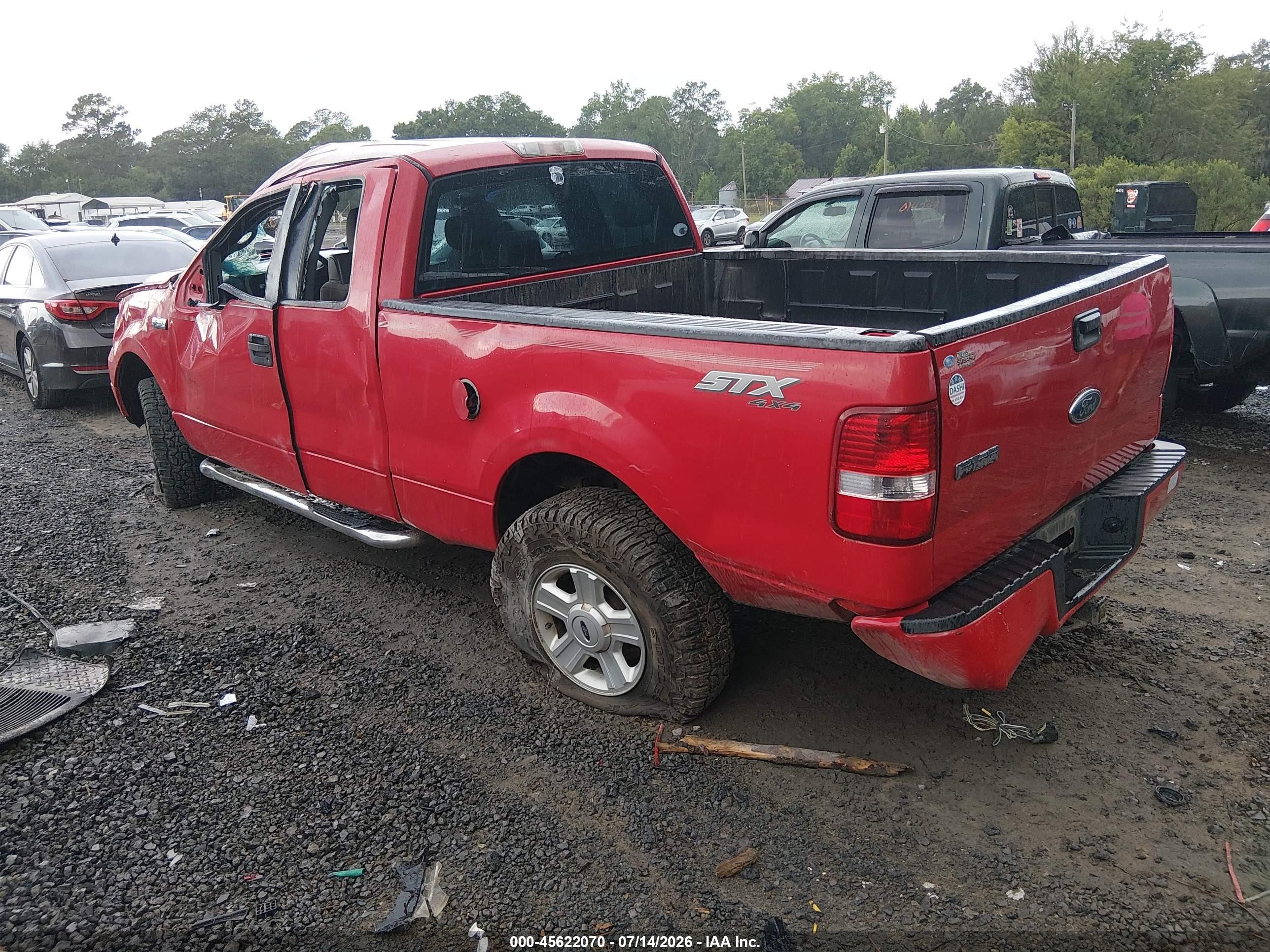 2005 Ford F-150 Stx/xl/xlt Red vin: 1FTRX14W95FB59336