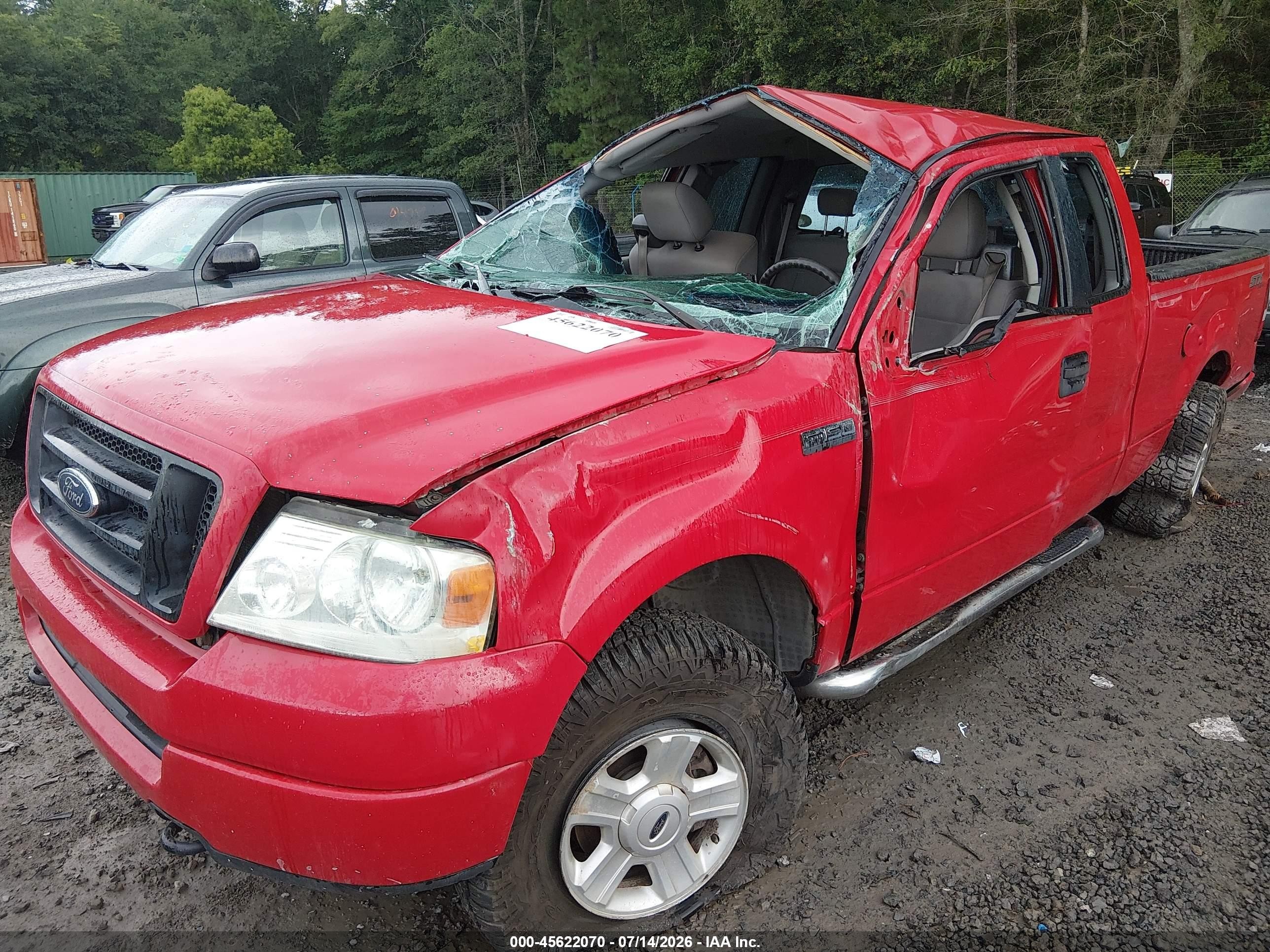 2005 Ford F-150 Stx/xl/xlt Red vin: 1FTRX14W95FB59336