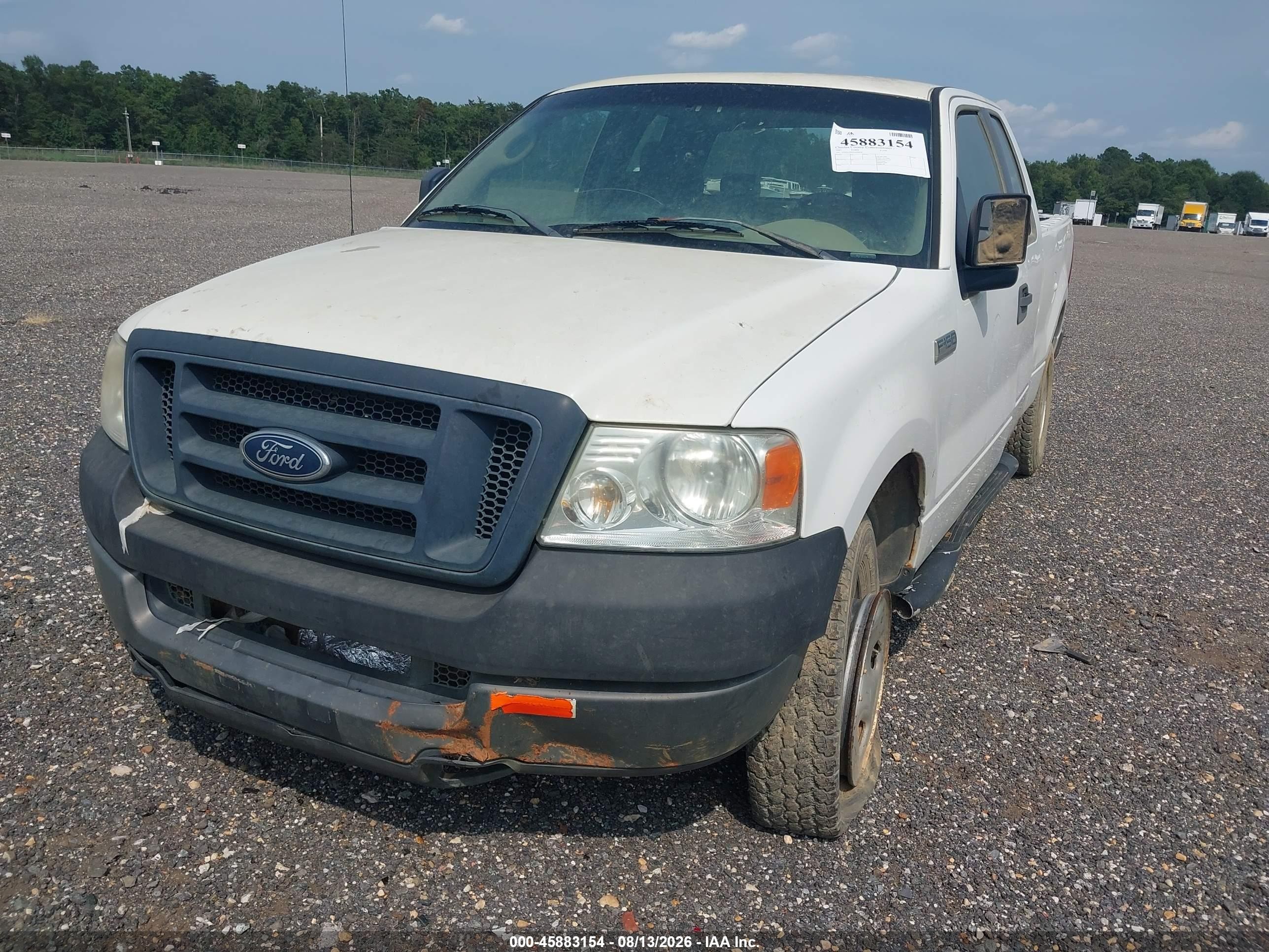 2005 Ford F-150 Stx/xl/xlt White vin: 1FTRX14W95NA66970
