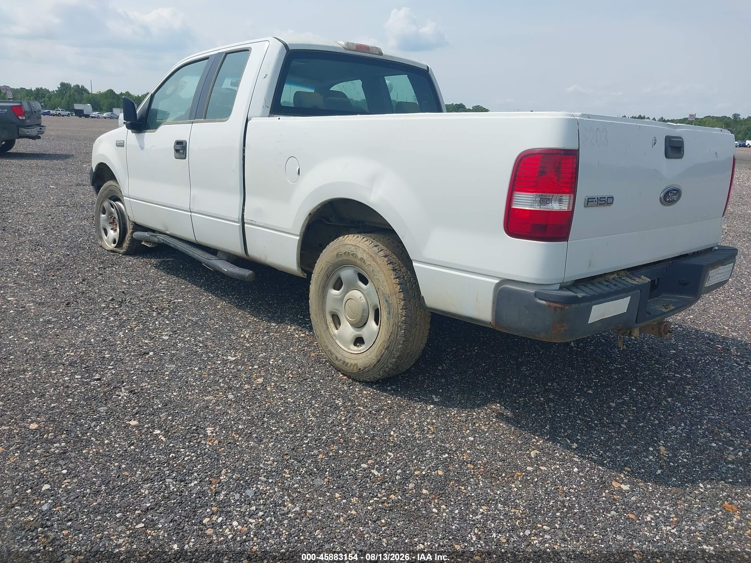 2005 Ford F-150 Stx/xl/xlt White vin: 1FTRX14W95NA66970