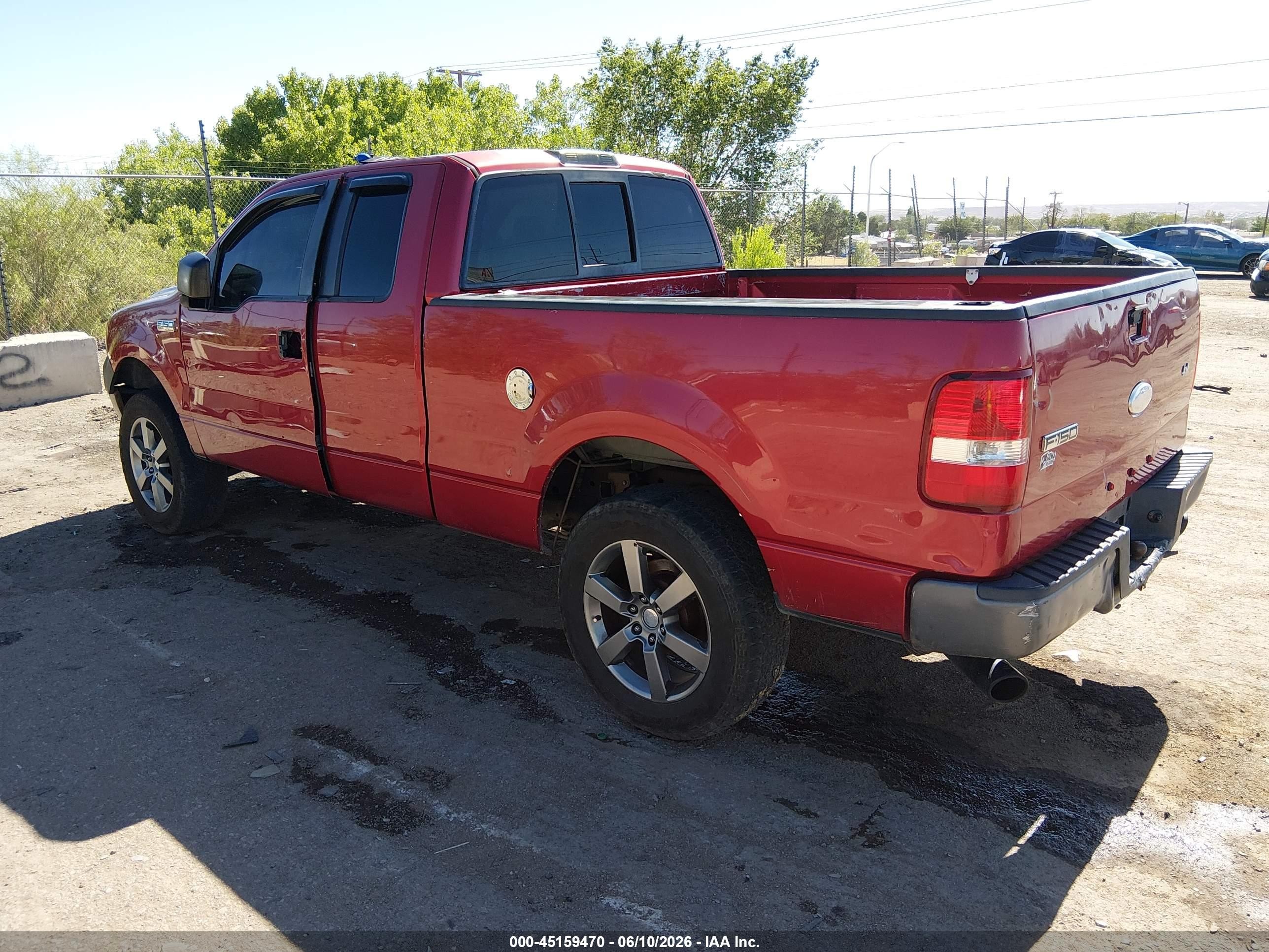 2007 Ford F-150 Fx4/stx/xl/xlt Red vin: 1FTRX14W97FA81062
