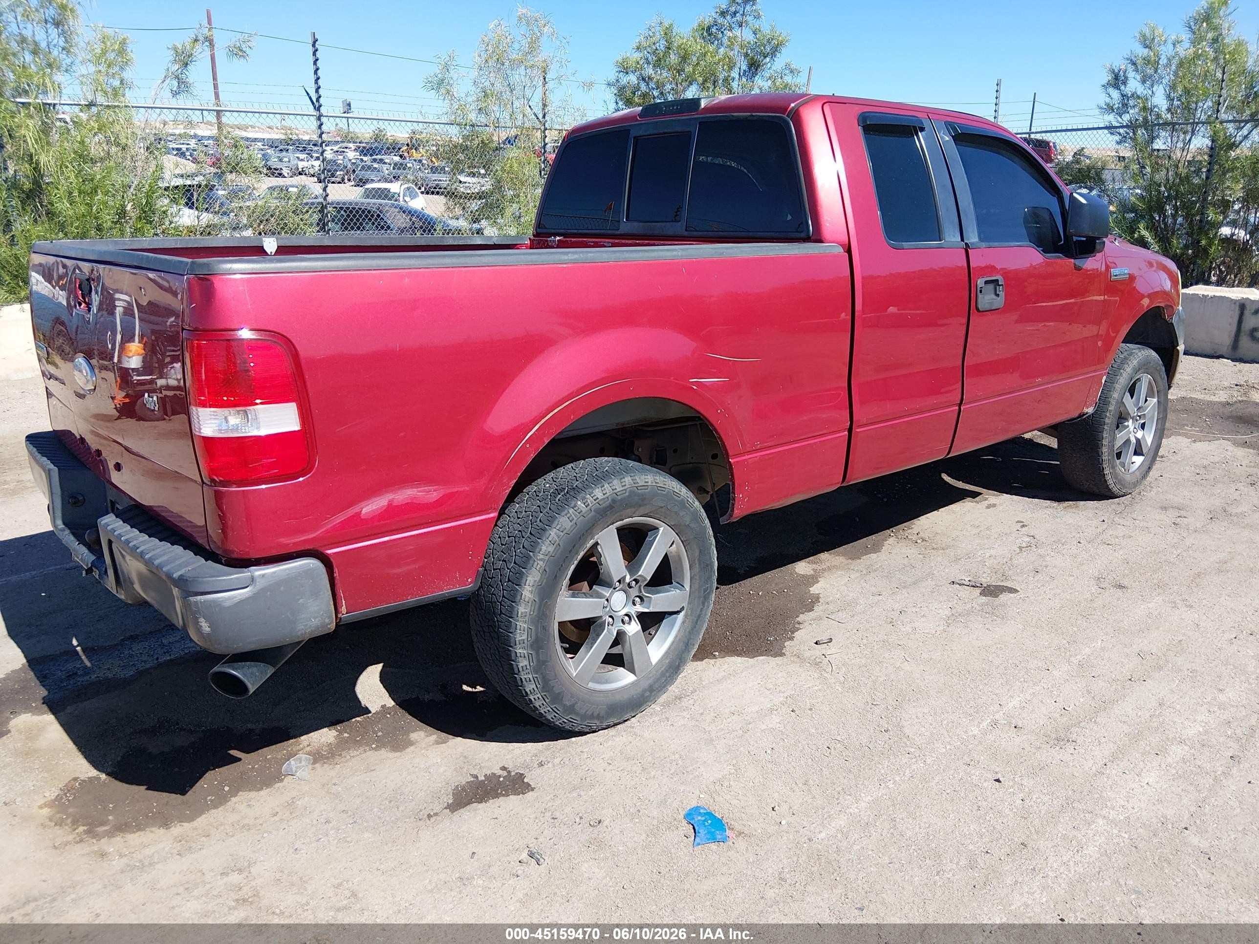 2007 Ford F-150 Fx4/stx/xl/xlt Red vin: 1FTRX14W97FA81062