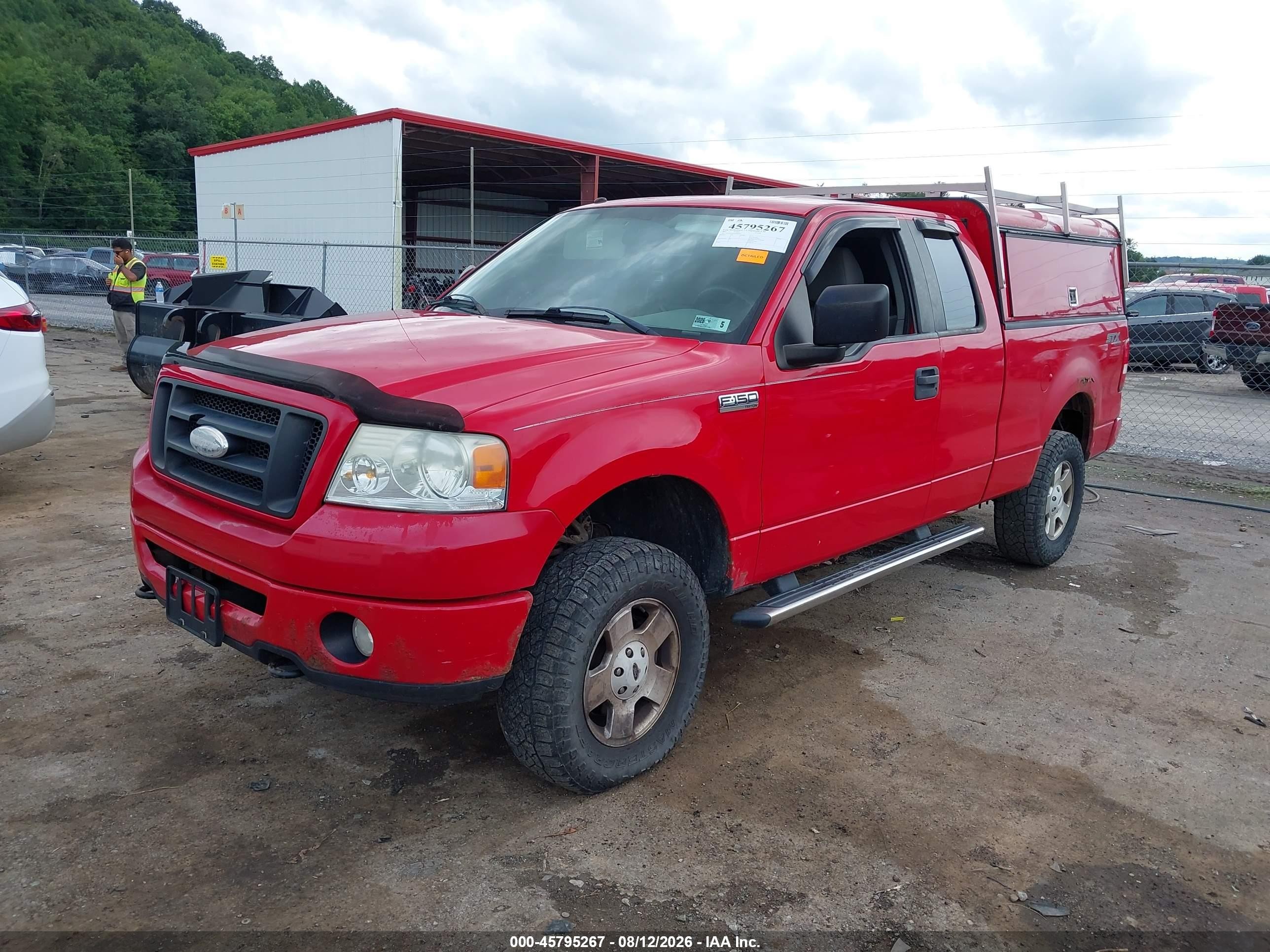 2007 Ford F-150 Fx4/stx/xl/xlt Red vin: 1FTRX14W97FB89357