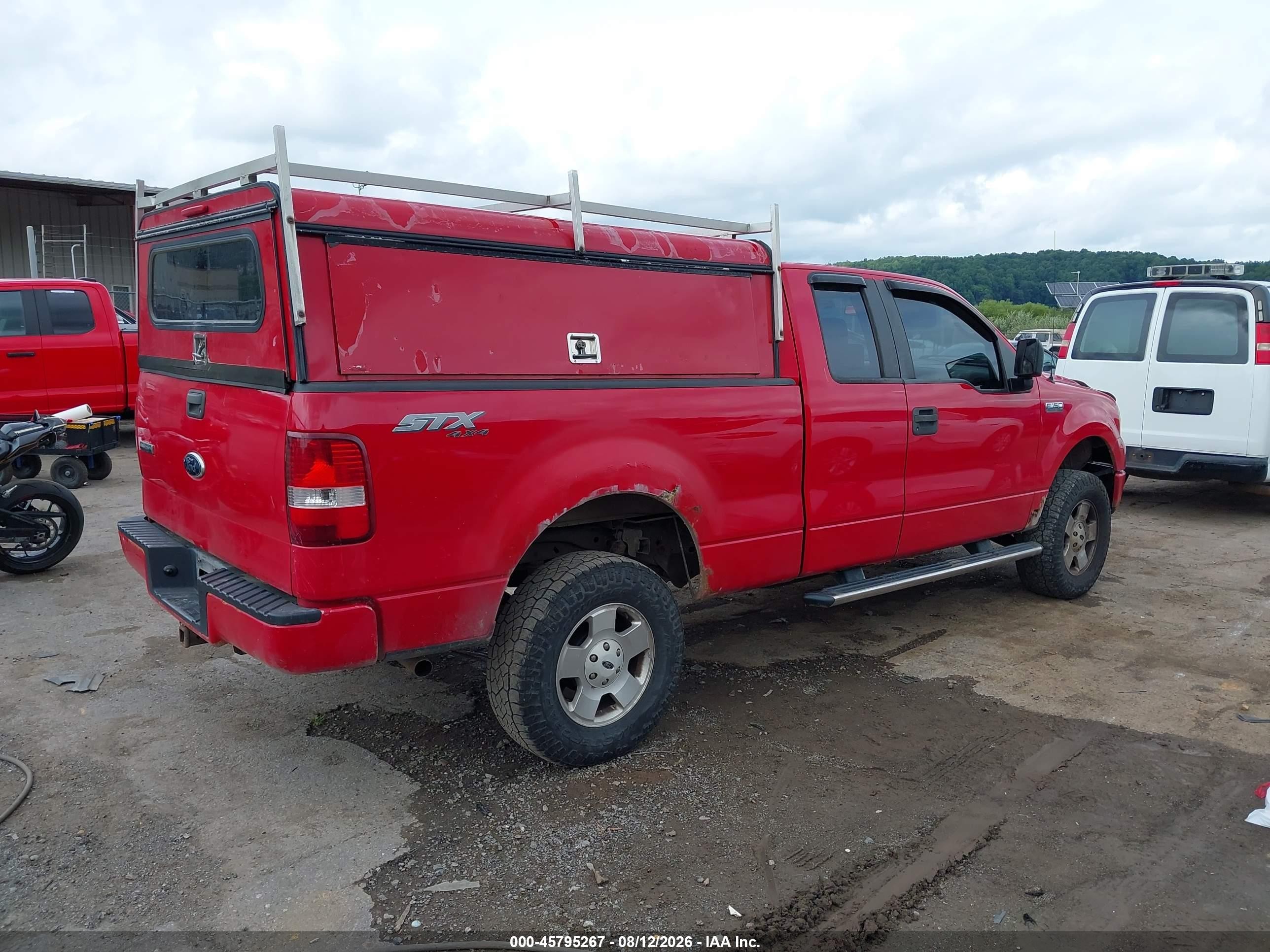 2007 Ford F-150 Fx4/stx/xl/xlt Red vin: 1FTRX14W97FB89357
