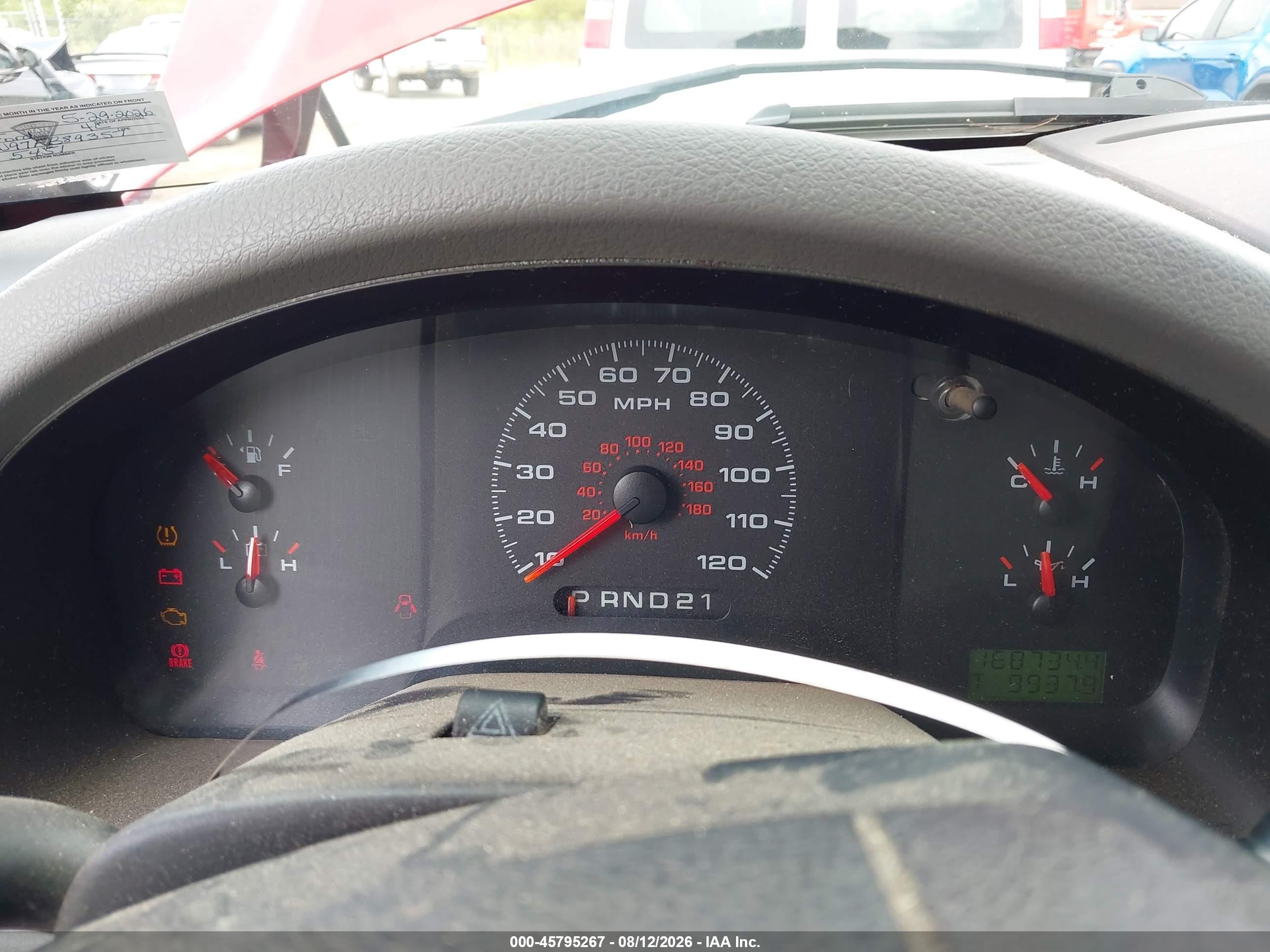 2007 Ford F-150 Fx4/stx/xl/xlt Red vin: 1FTRX14W97FB89357
