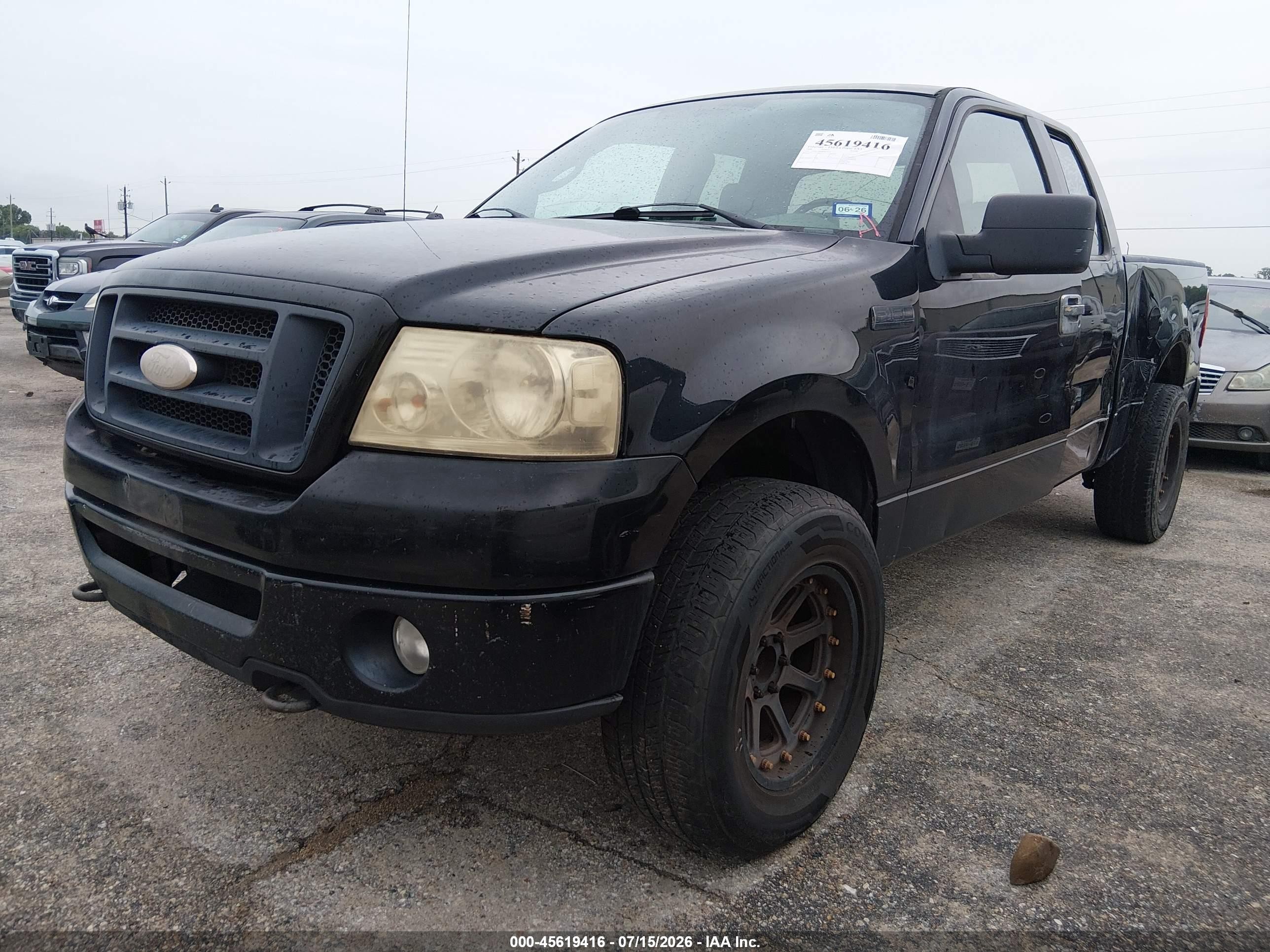 2008 Ford F-150 60th Anniversary/stx/xl/xlt Black vin: 1FTRX14W98FB77422