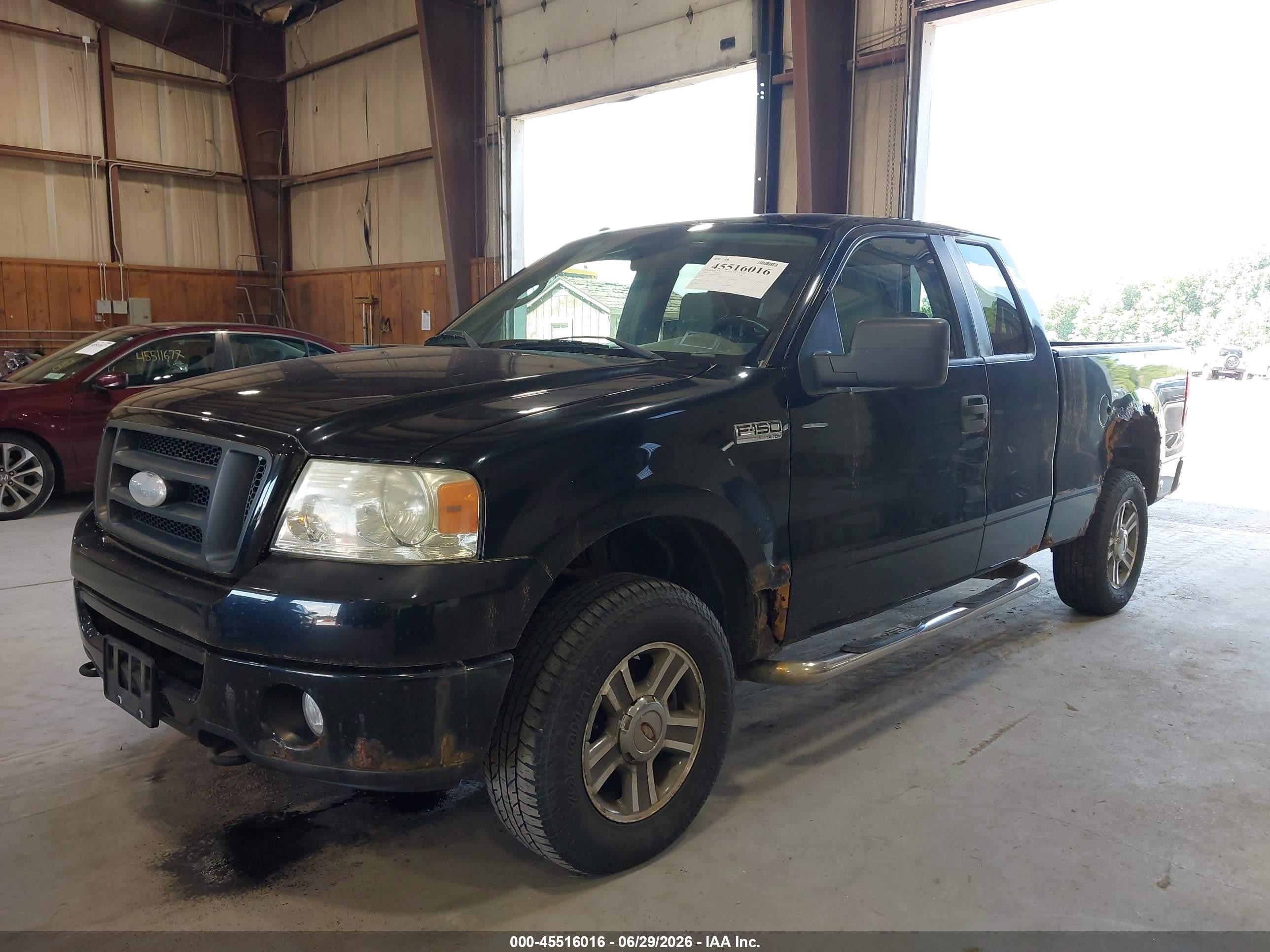 2008 Ford F-150 60th Anniversary/stx/xl/xlt Black vin: 1FTRX14W98FC15604