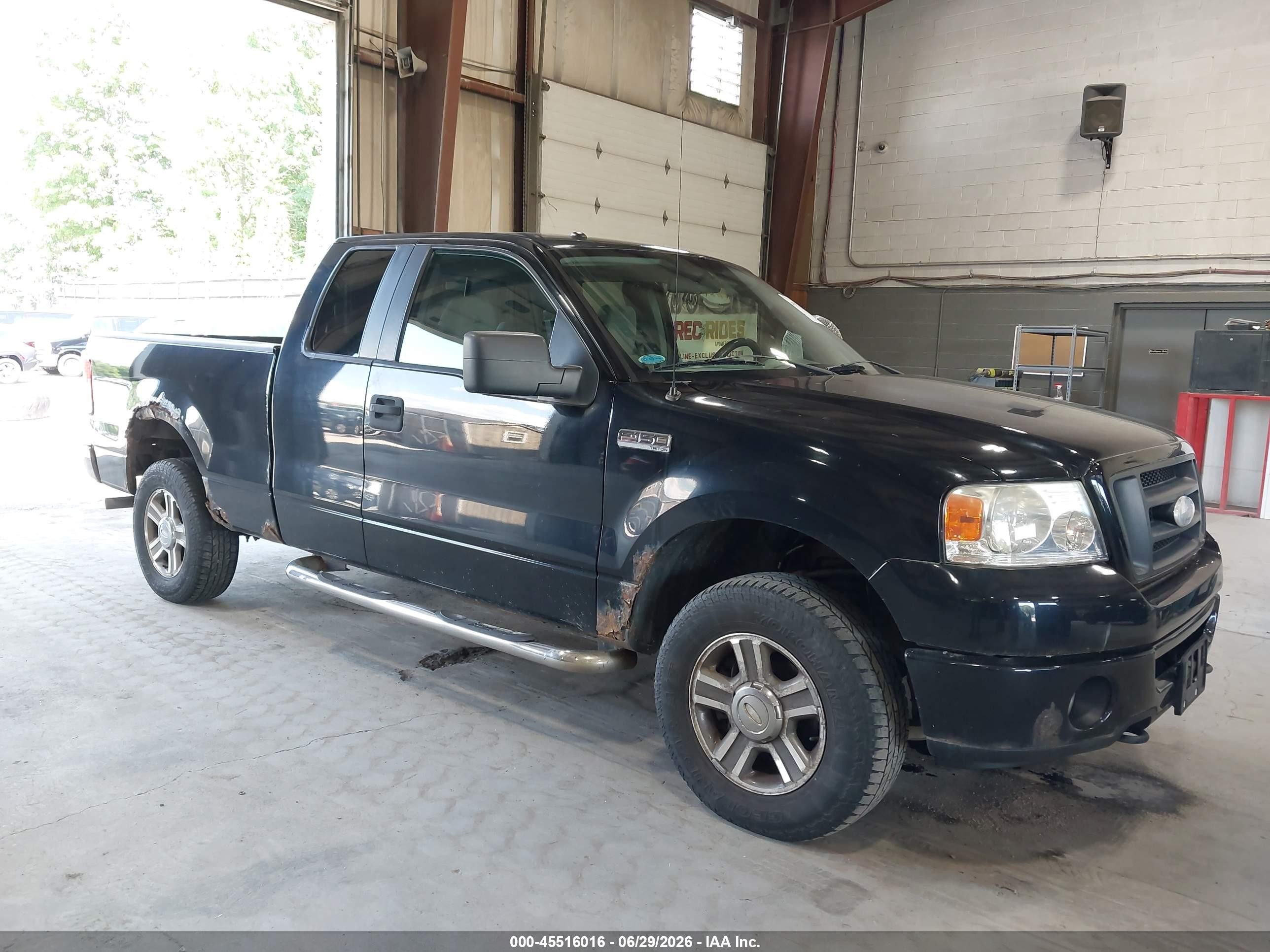 2008 Ford F-150 60th Anniversary/stx/xl/xlt Black vin: 1FTRX14W98FC15604