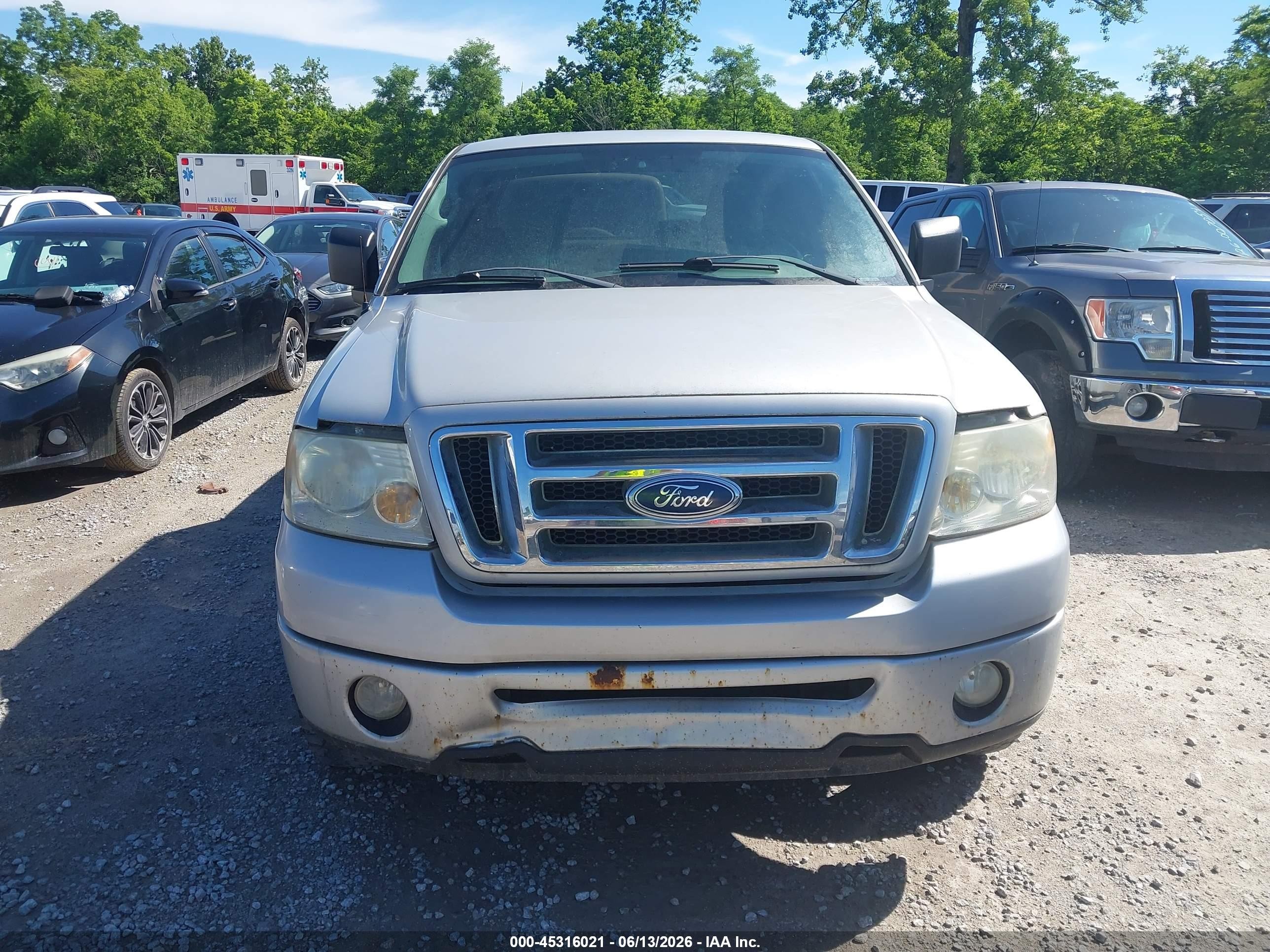 2008 Ford F-150 Stx/xl/xlt Silver vin: 1FTRX14W98KB21259