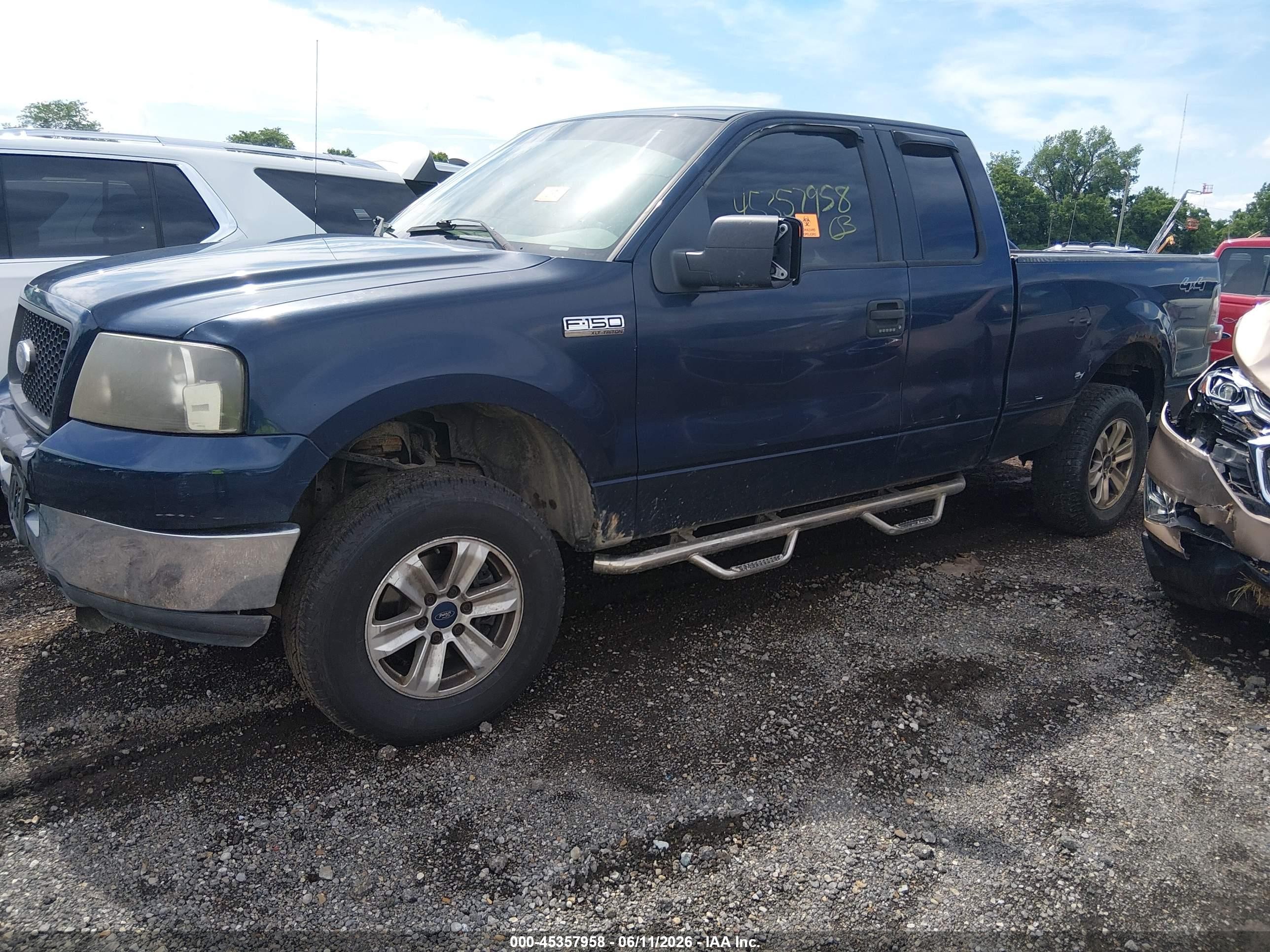 2005 Ford F-150 Stx/xl/xlt Синий vin: 1FTRX14WX5FA18310