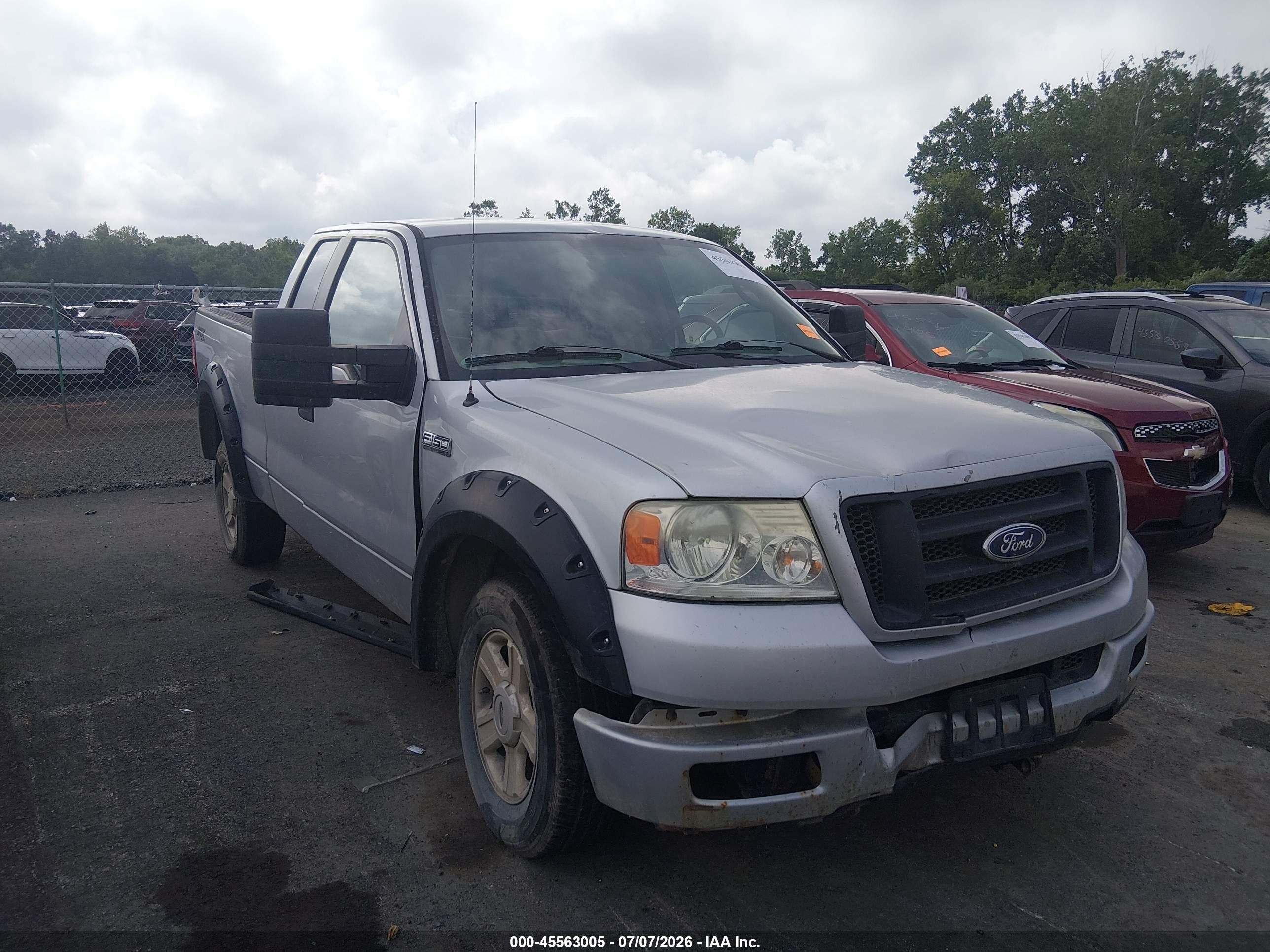 2005 Ford F-150 Stx/xl/xlt Silver vin: 1FTRX14WX5FA92861