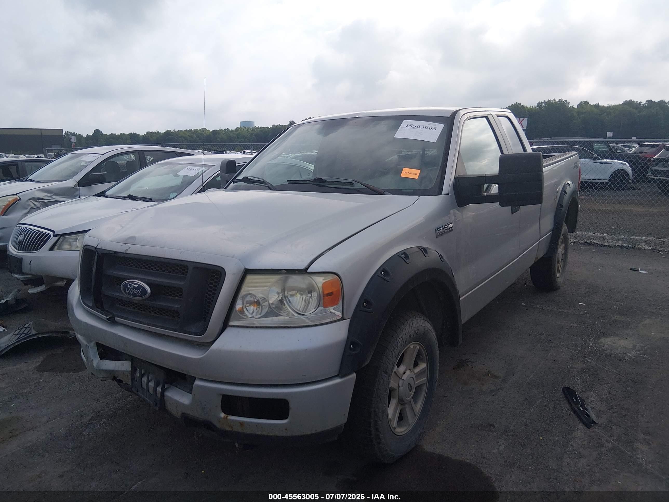 2005 Ford F-150 Stx/xl/xlt Silver vin: 1FTRX14WX5FA92861